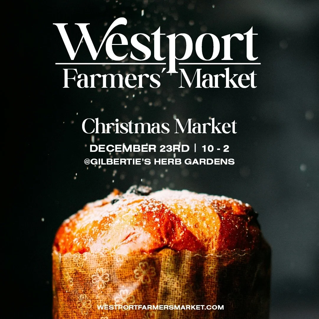 The Christmas Market is NOW until 2pm!! Pick up your cocktails, stocking stuffers, hostess gifts and gift boxes!  Happy Holidays to All!