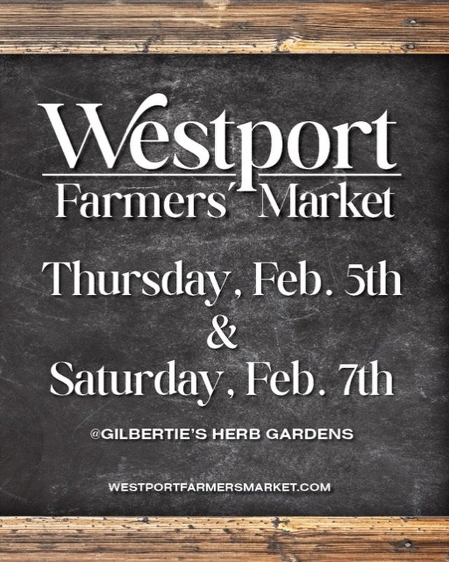 Dry January is OVER, let&rsquo;s get ready for Super Bowl and Valentine&rsquo;s Day! @fifthstatedistillery is at the @westportfarmersmarket today and Saturday with many vendors offering bread, milk, cheese, fresh produce, meats, sweet treats and glut