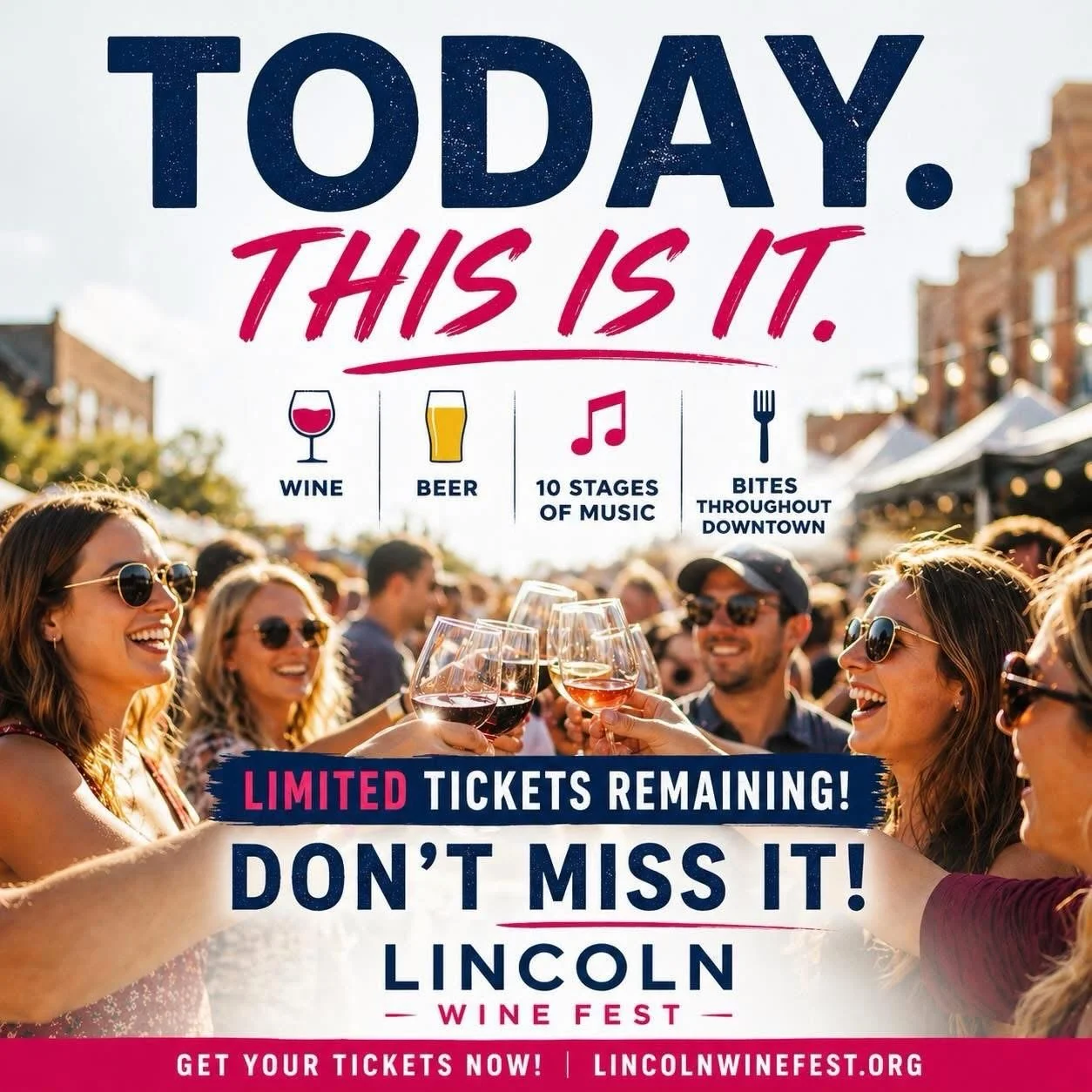 Limited tickets available at lincolnwinefest.org