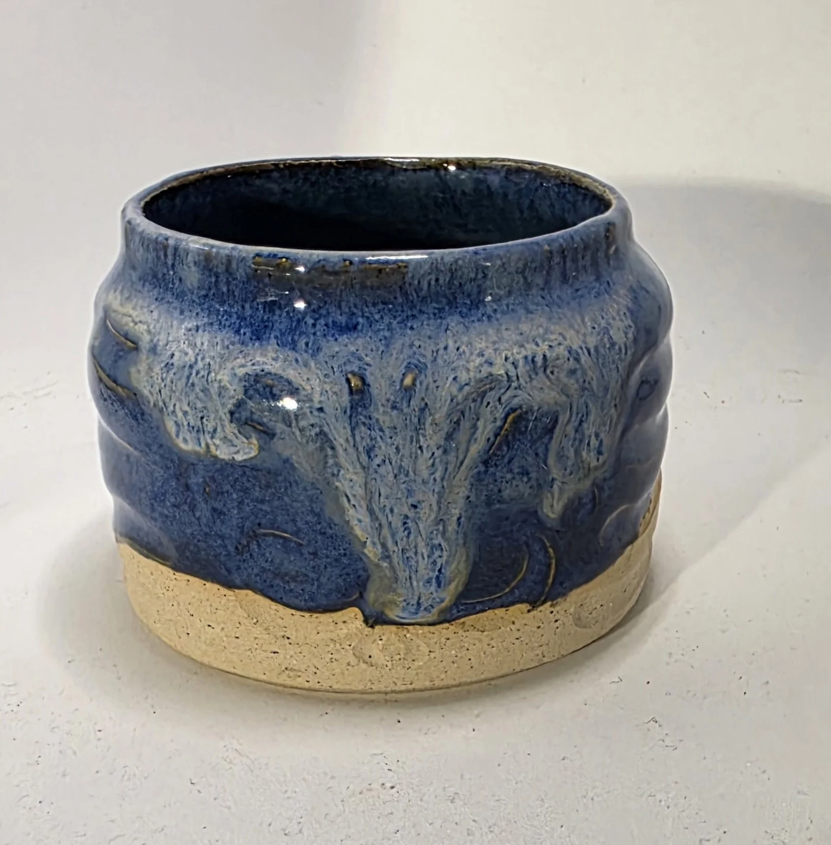 Blue Cappucino Mug