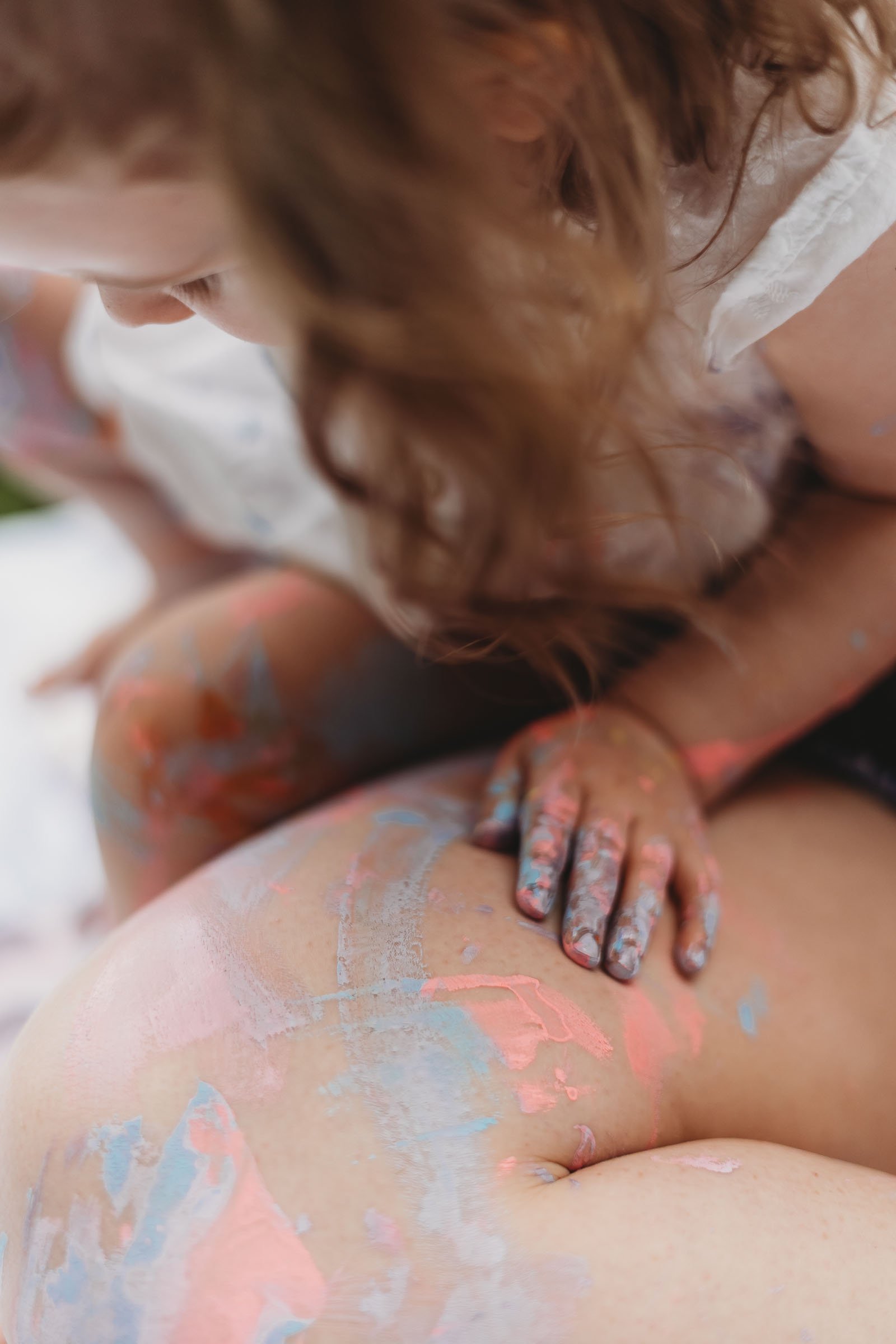Mother's Day Photoshoot with paint
