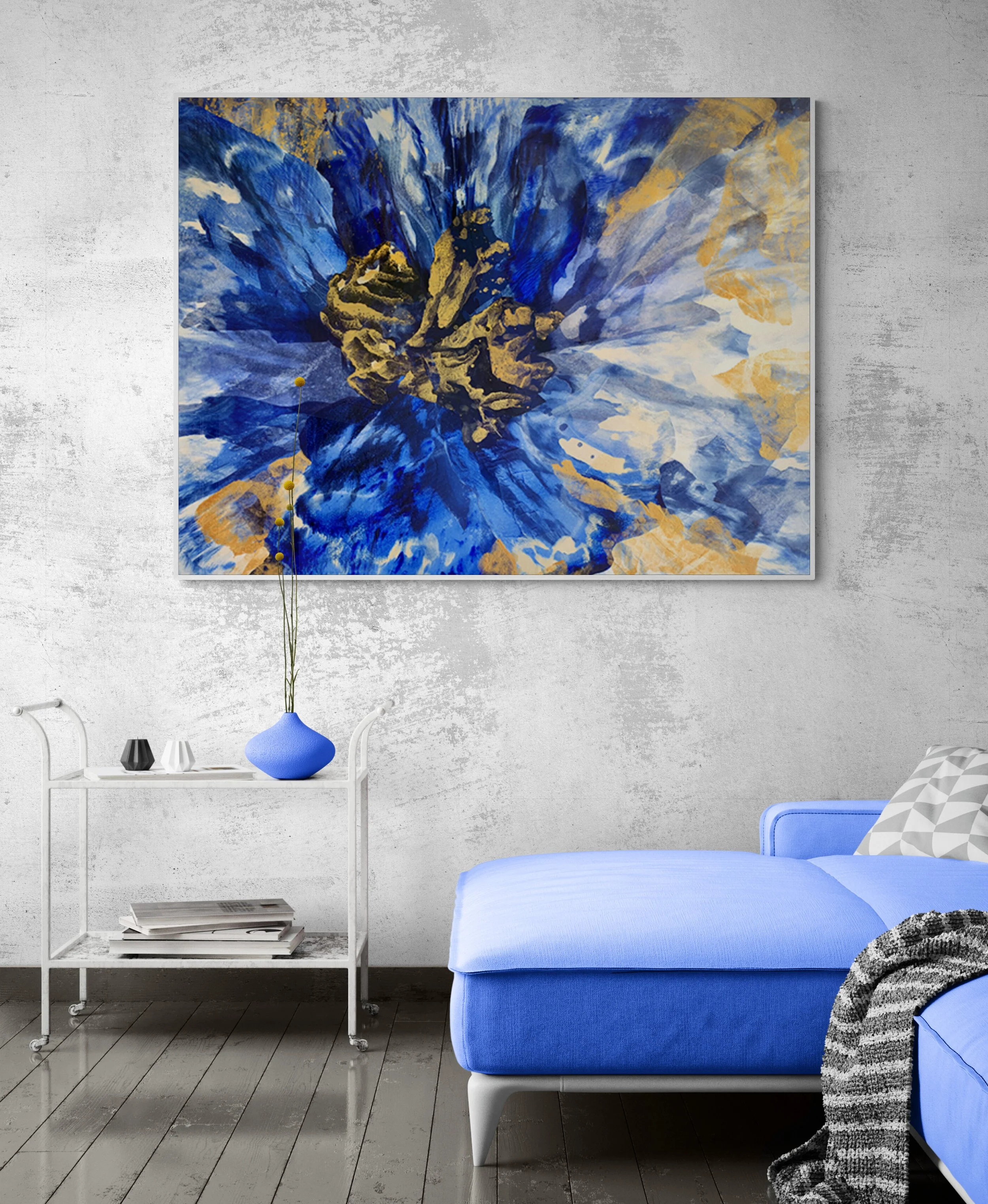 VIVIDA: Viola (Framed in white washed Oak) | WAS $2000, GET FOR $600 USING CODE MOVING70