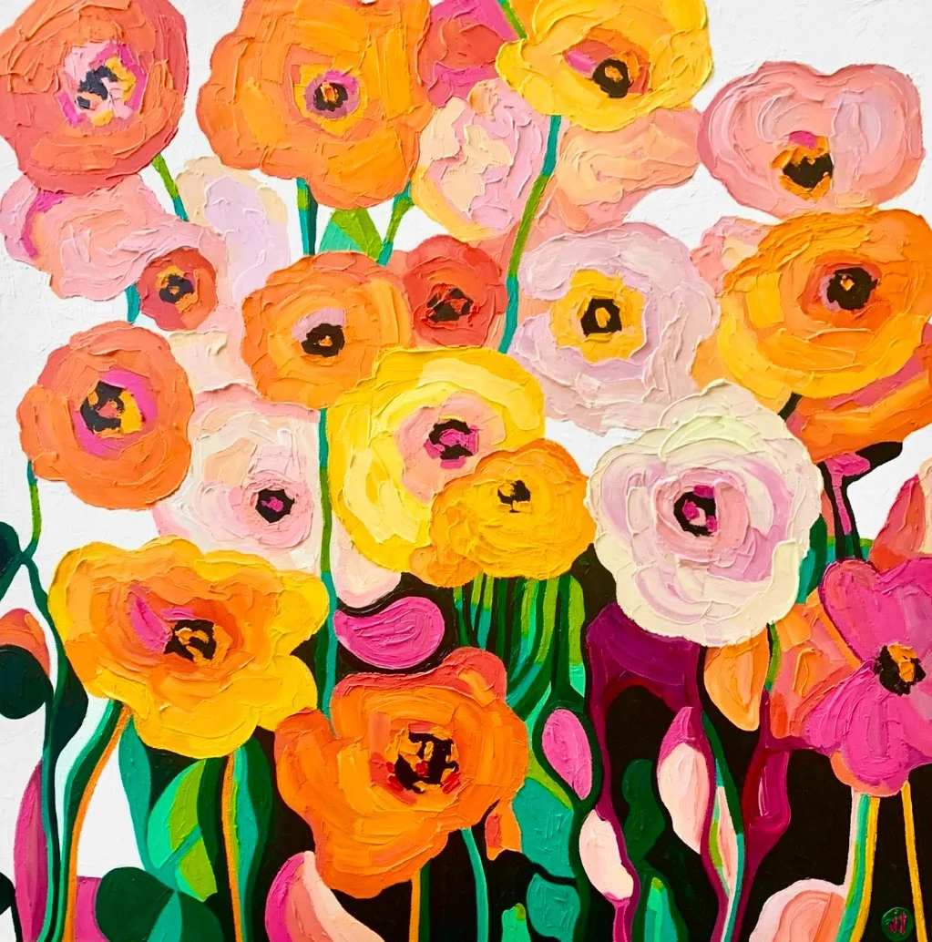 POPPY SEASON: ACRYLIC IMPASTO PAINTING WORKSHOP WITH JULIE LYNCH SUNDAY 19TH OCTOBER 11AM TIL 5PM