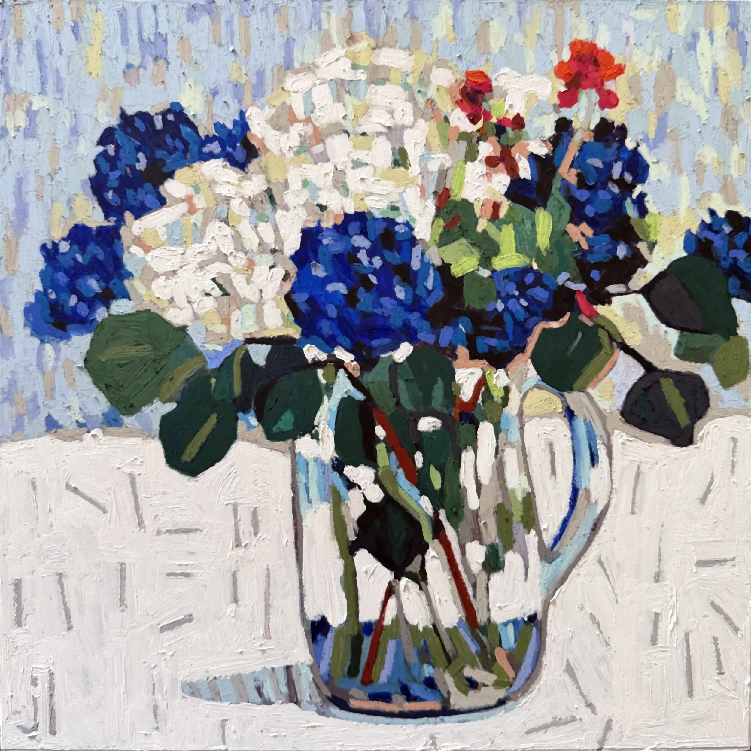 Hydrangeas and Geraniums 1.jpg