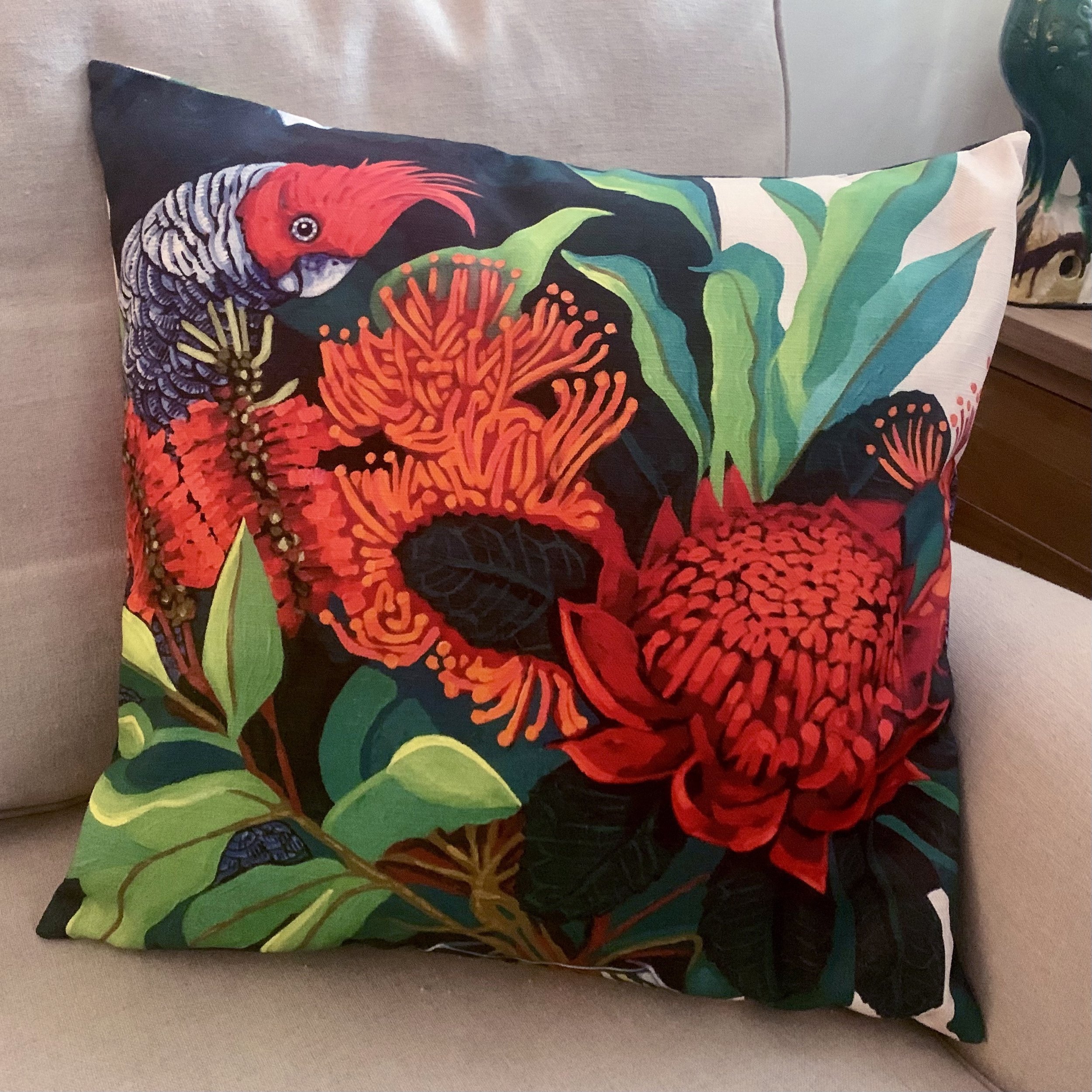 Gang Gang Cockatoo Cushion.jpg