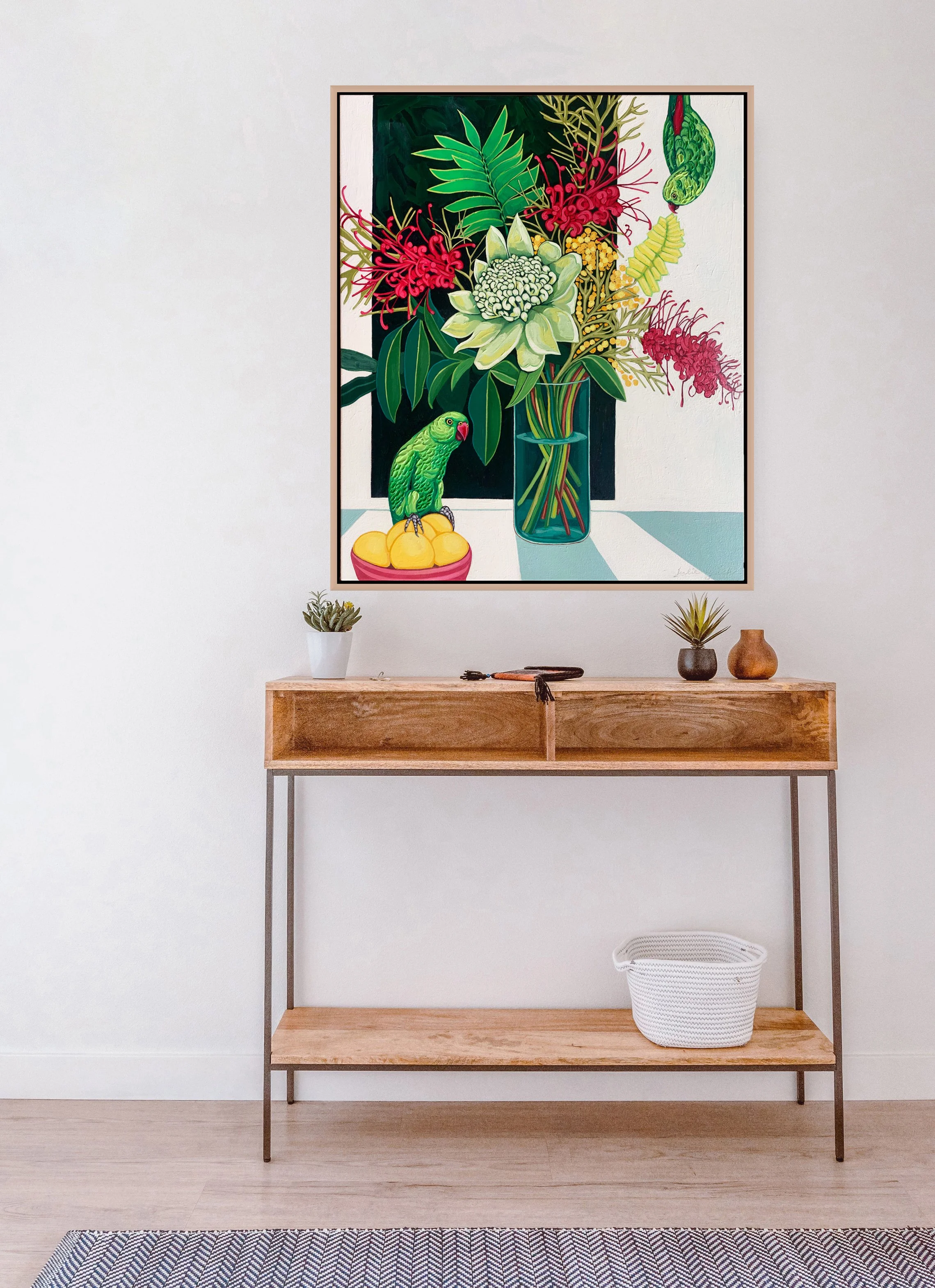 Julie Lynch_Green Parrots and Lemons_ hallway.jpg