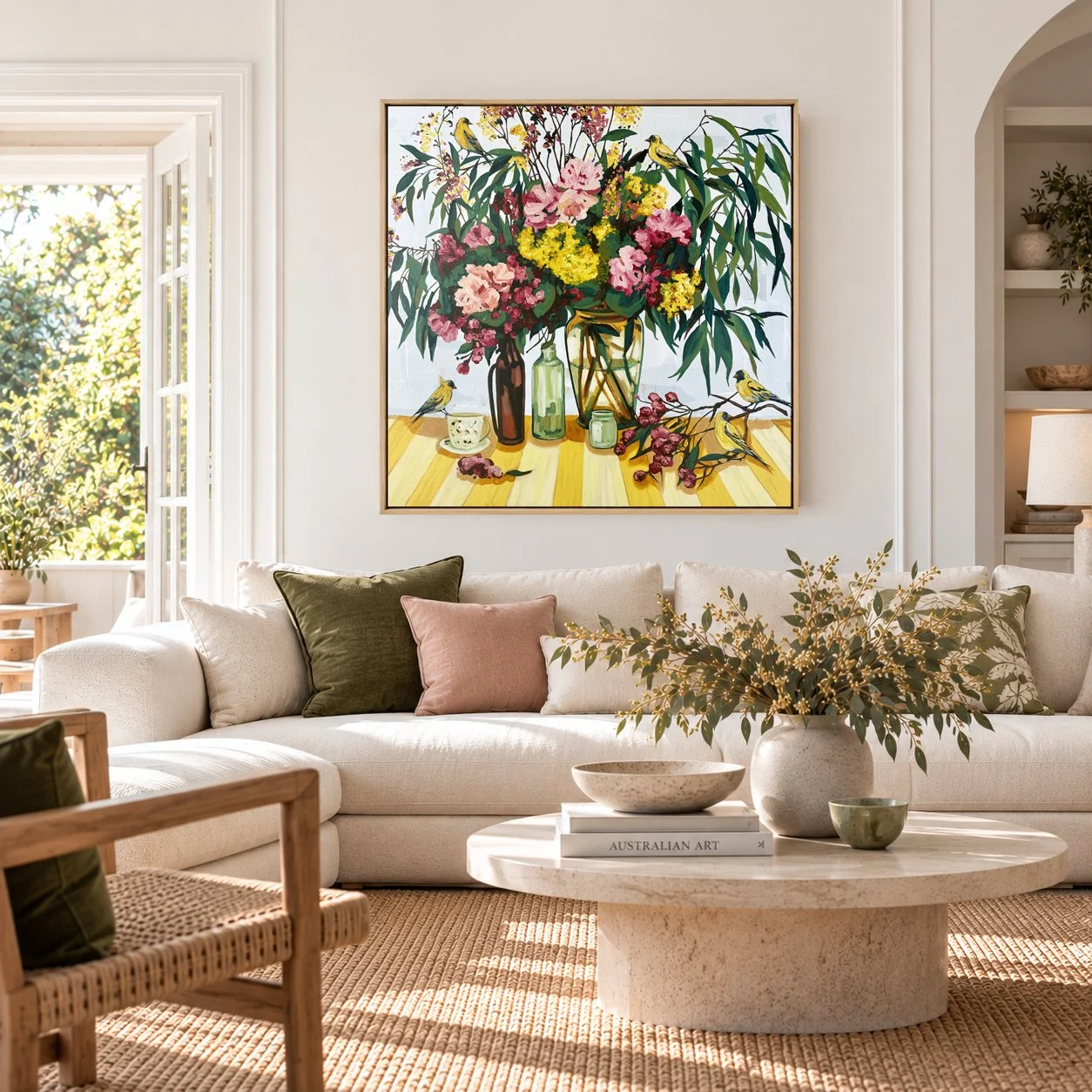 Finches and Eucalyptus_loungeroom.jpg