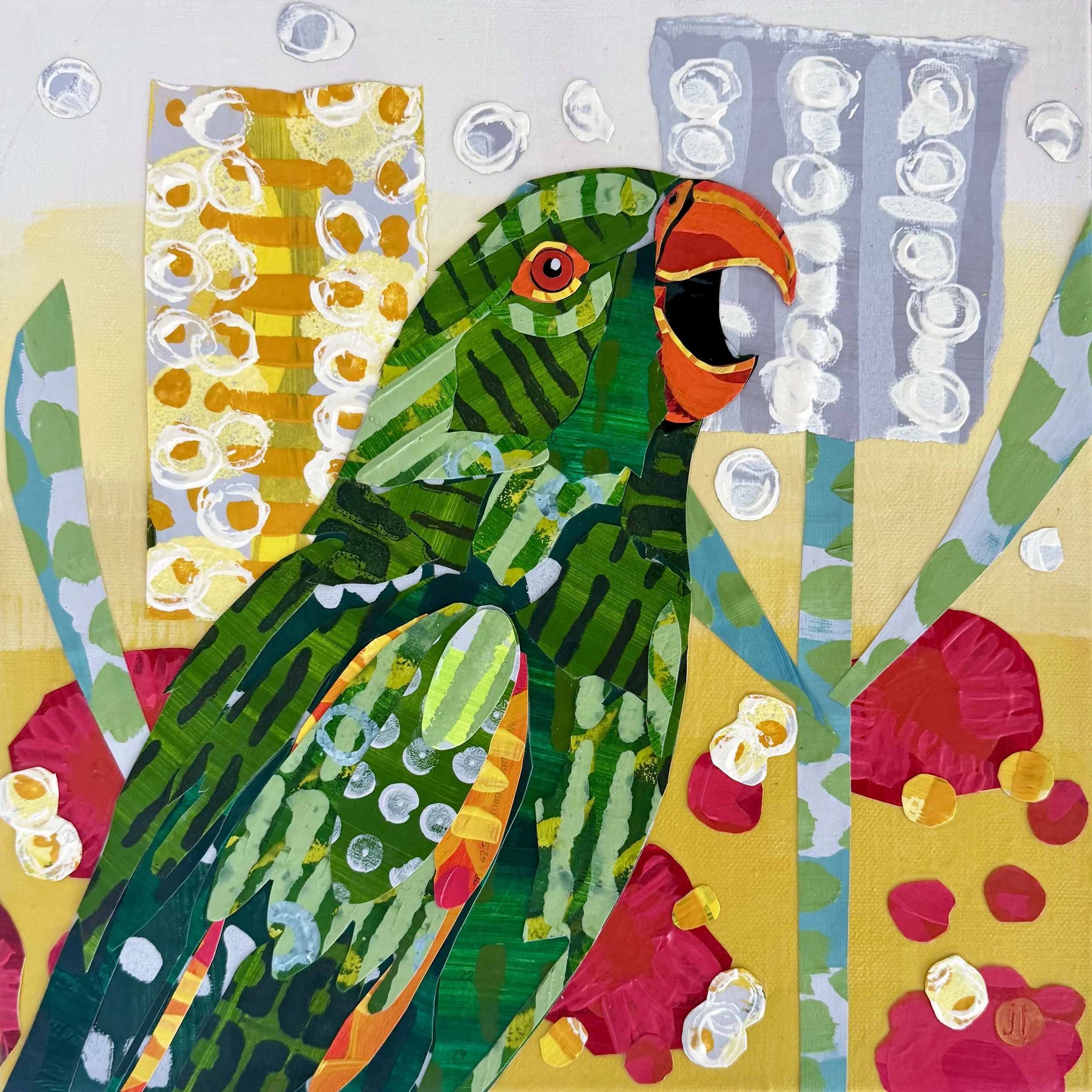 Green Parrot and Banksias.jpg