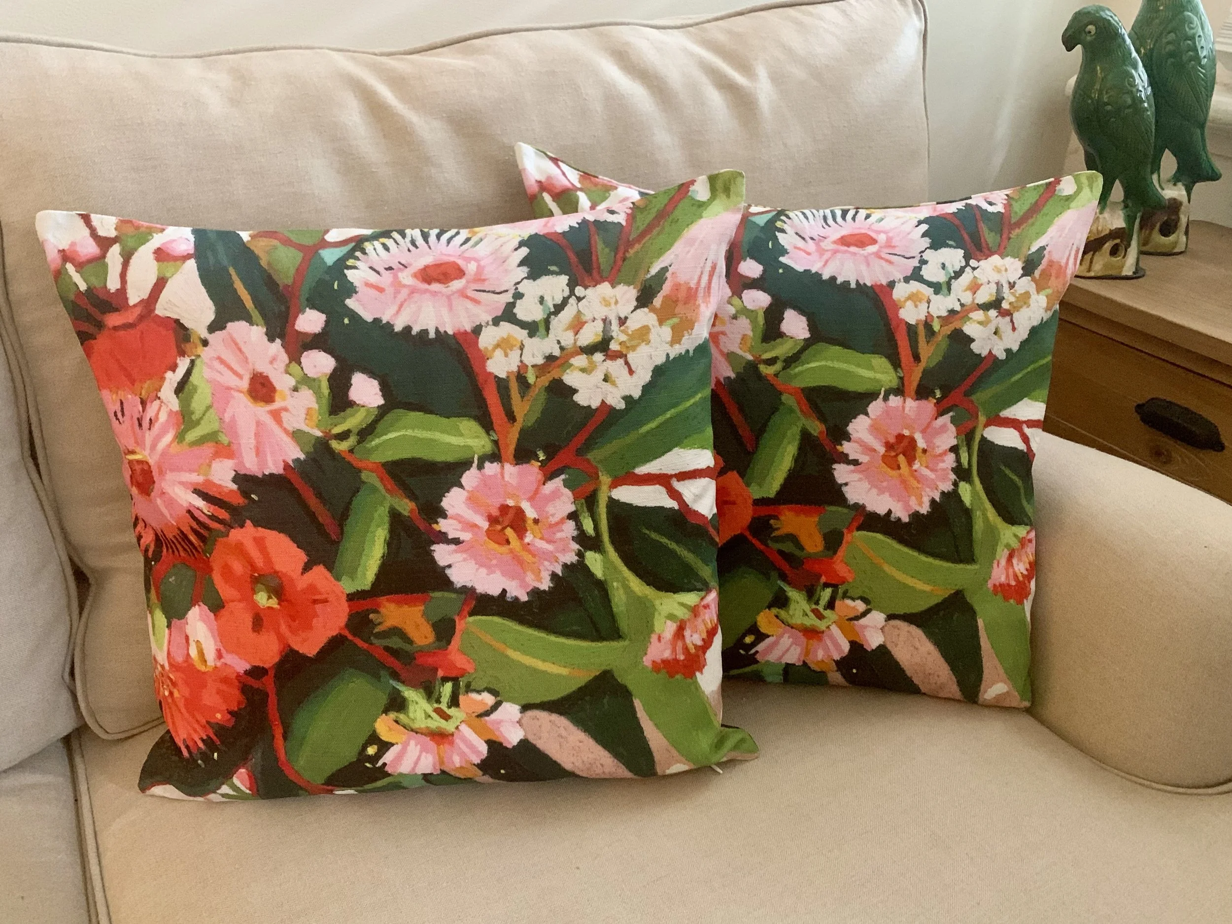 2 pastel gum blossoms cushions.jpg