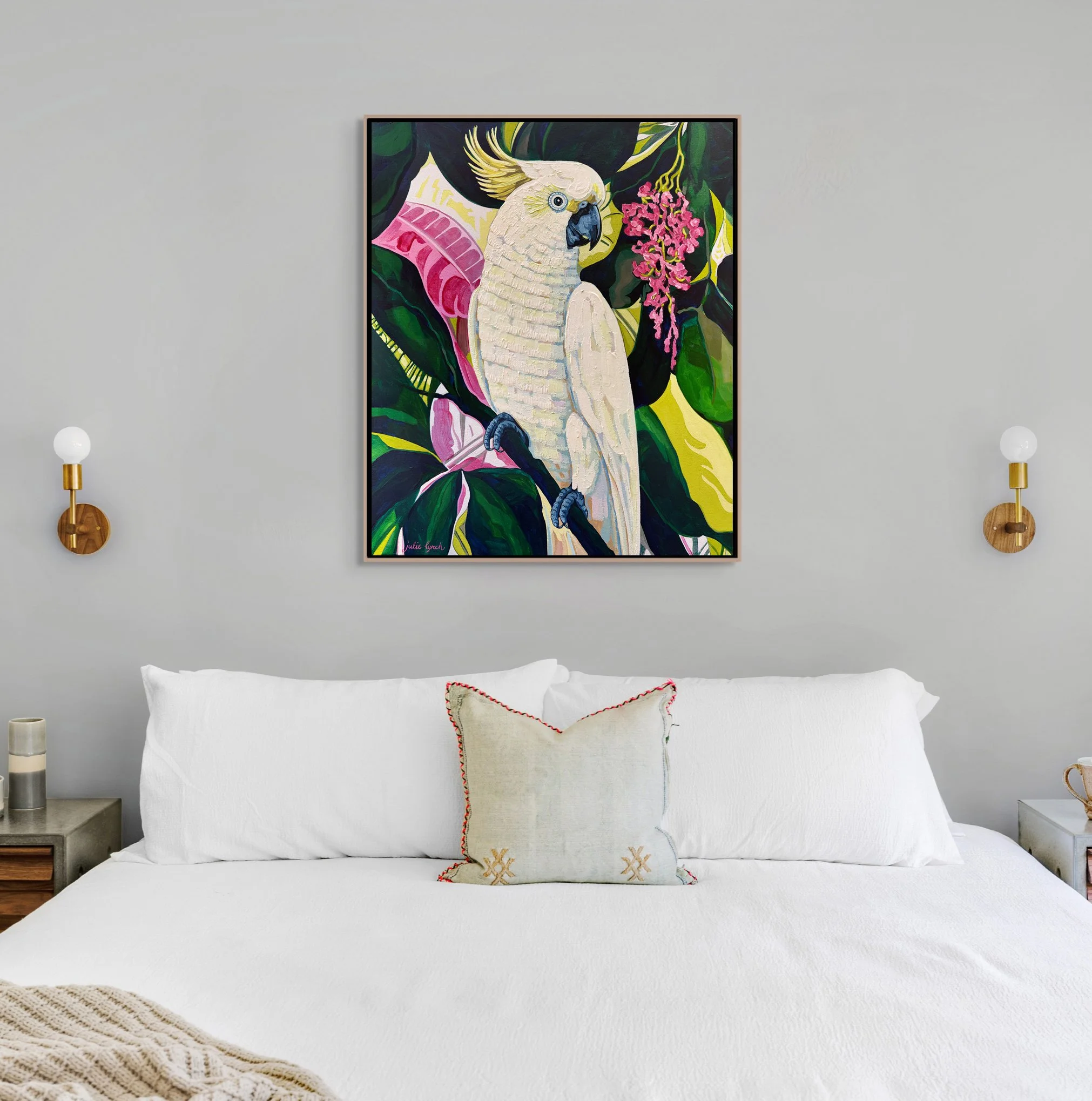 Julie Lynch_Sulphur Crested Cockatoo_bed interior.jpg