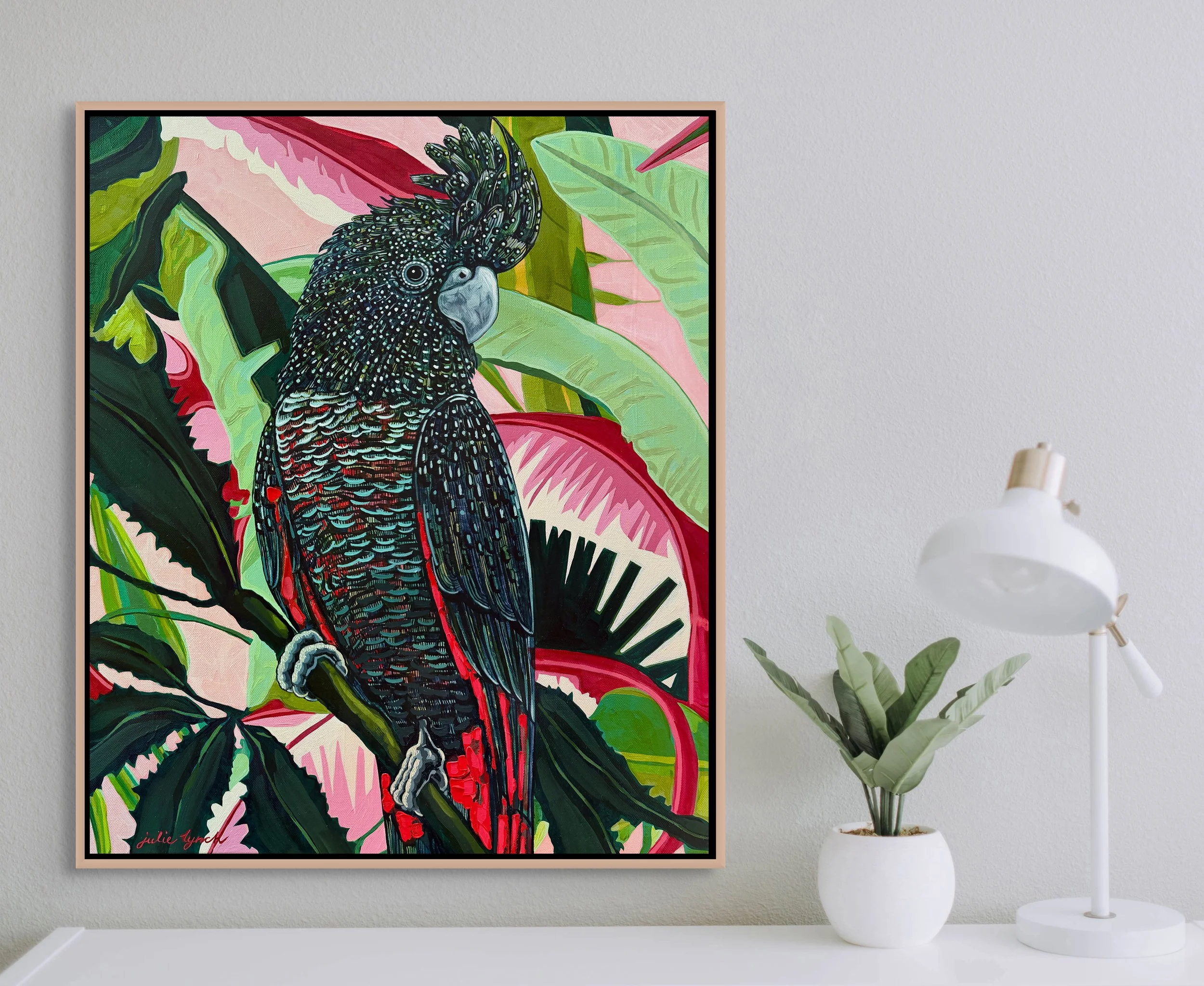 Julie Lynch_Red Tailed Black Cockatoo_interior desk2.jpg