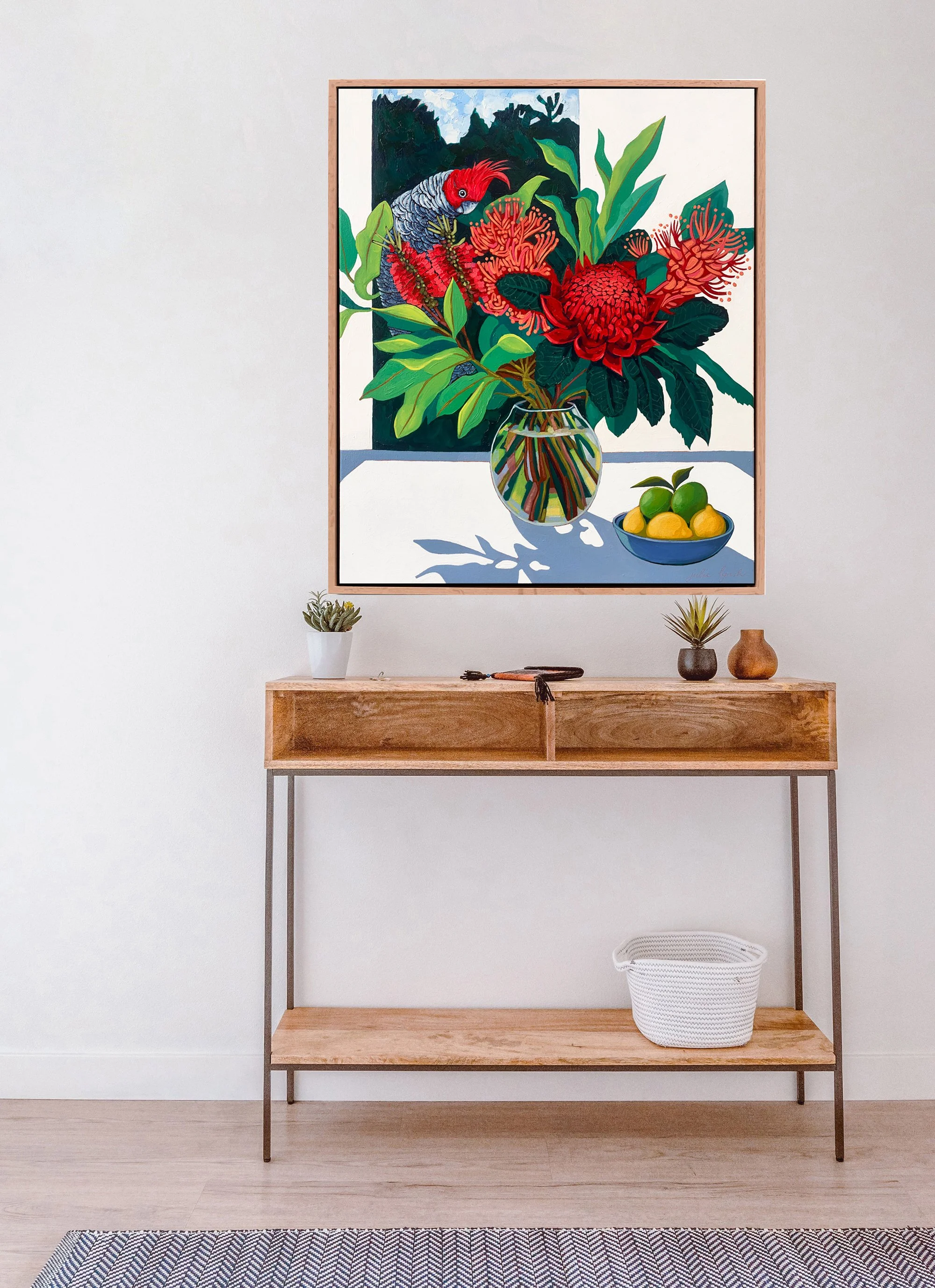 Julie Lynch_Gang-gang Cockatoo and Waratah_ hallway.jpg