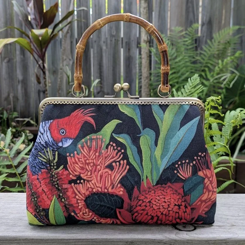 GANG-GANG COCKATOO | MOMOYAMA BAMBOO HANDLE BAG