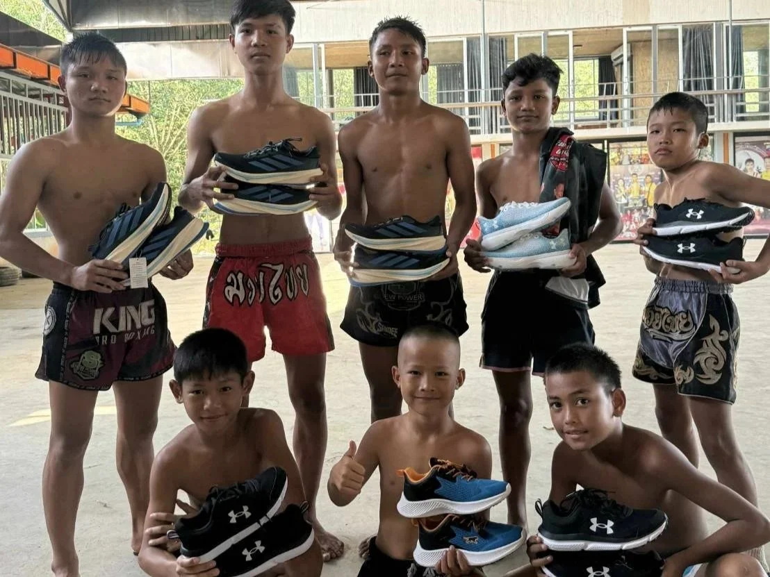 When a flood occurs, people lose many of their belongings, the coach told us that this would be the best way to motivate the team to train