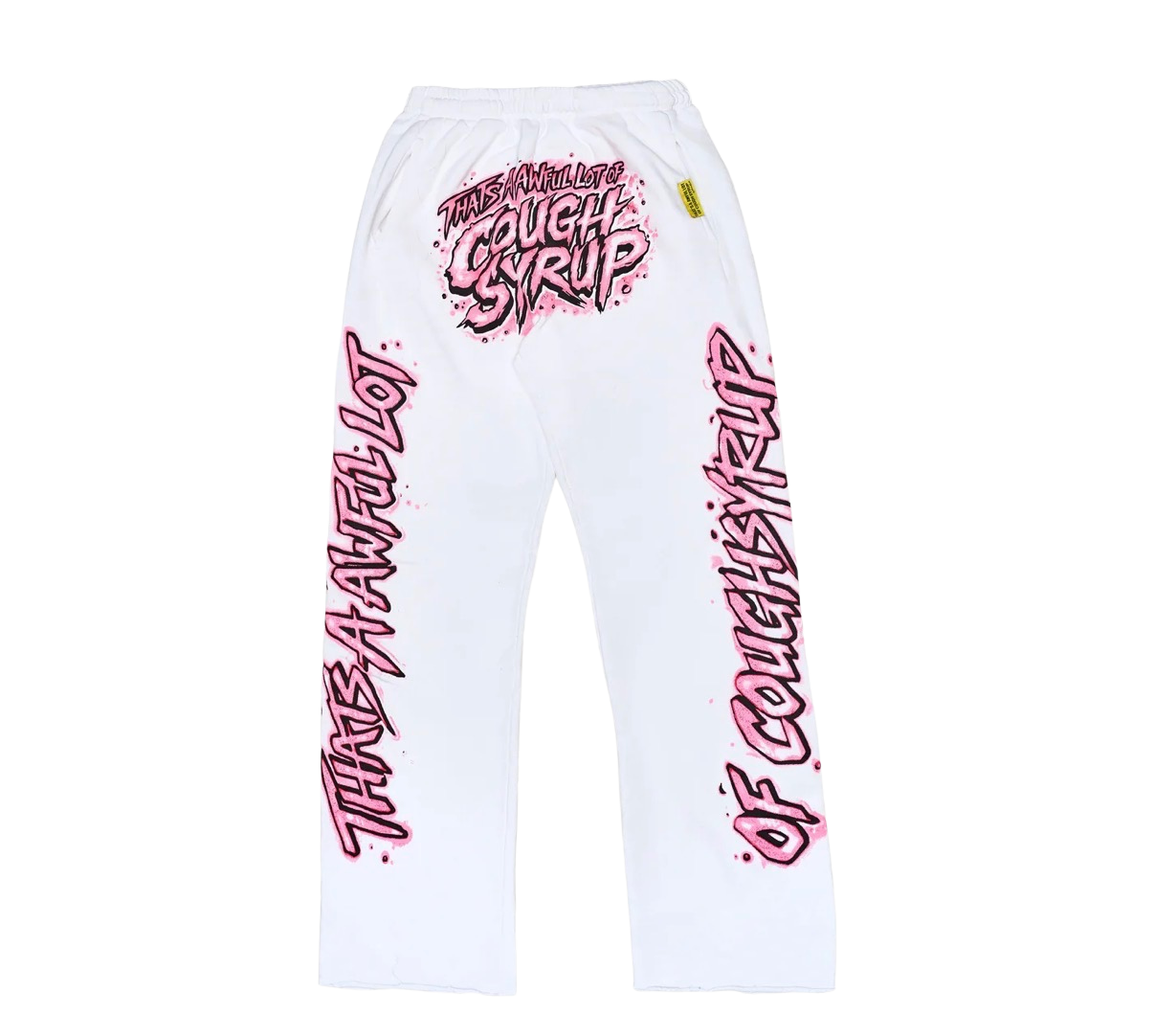 ALOCS Airbrush Valentines Sweatpants White
