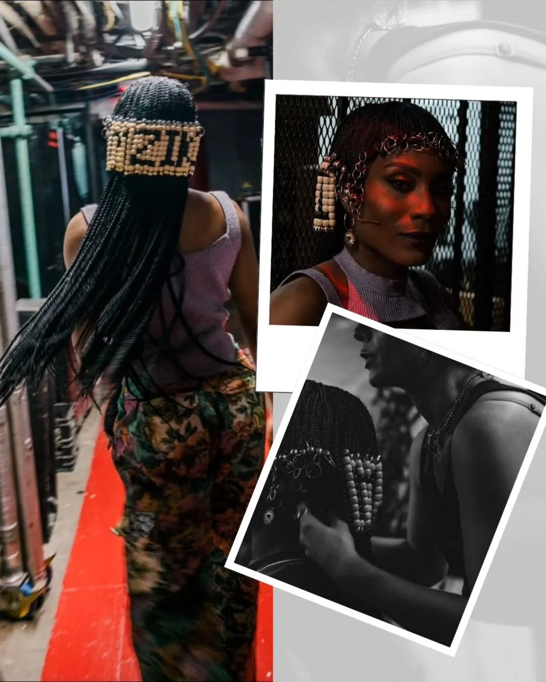 Miziki hand beaded wig
