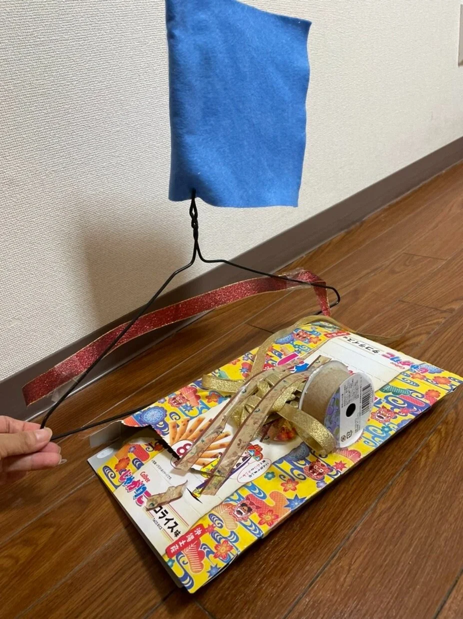 “海賊船” Kくん(4歳)この海賊船に乗ってアーリーンさんに会いにフィンランドへ行くそうです!