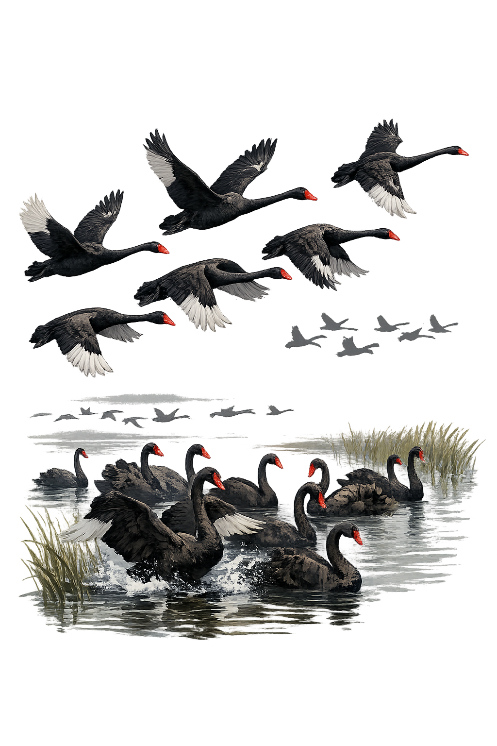When Black Swans Arrive in Flocks