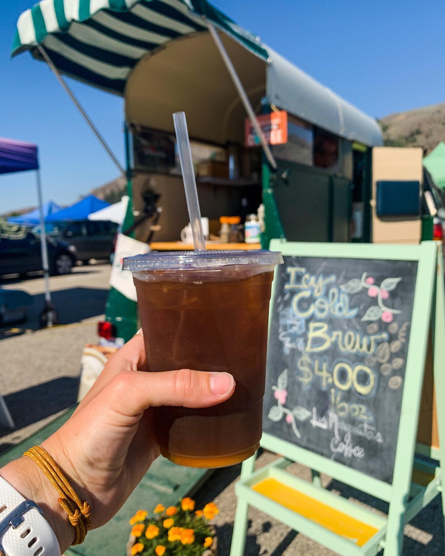 Looking for an iced beverage to keep cool today? Stop by the market! We are open 8am-12pm. ☀️

@lasmargaritascoffee Cold Brew ☕️
Smoothie Dave 🍓
King&rsquo;s Vegetarian Bubble Tea &amp; Lemonade 🍋

#bcfarmersmarket #bcfarmersmarkettrail #vernonfarm