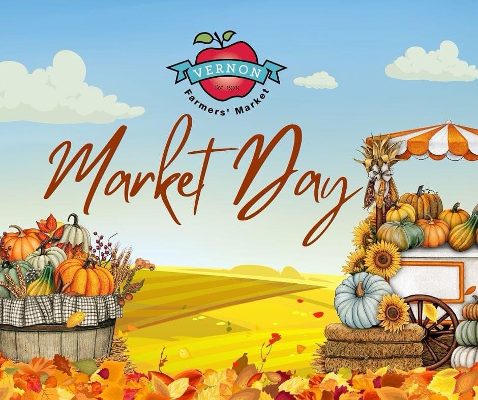 It&rsquo;s Market Monday! 

Only 4 markets left for our outdoor season, so don&rsquo;t miss out! 
Stop by the Vernon Farmers Market at Kal Tire Place today from 8 AM to 1 PM. 
Shop fresh, shop local, and support your amazing local vendors! 

@followe