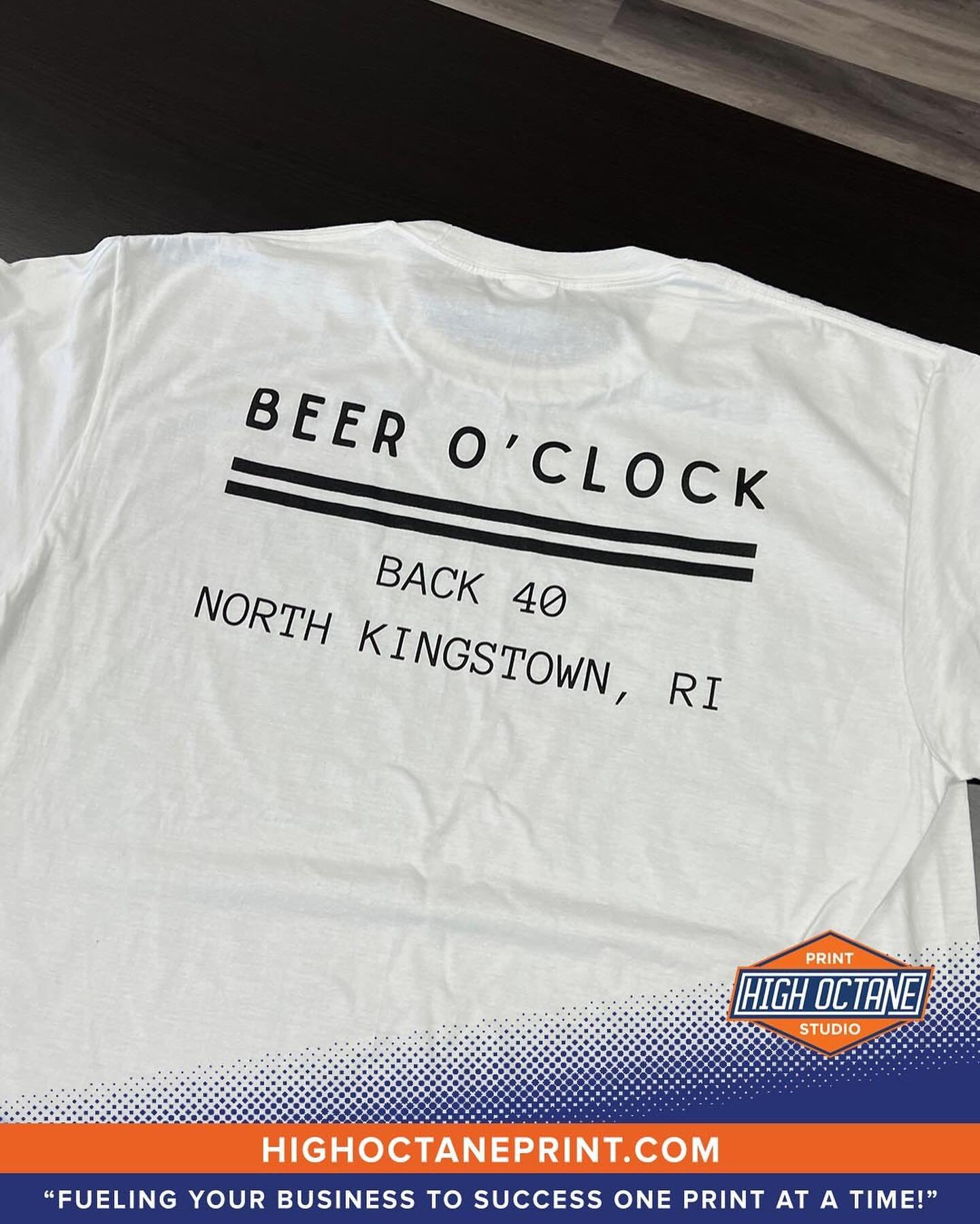 Beer o&rsquo; Clock? Why not!🍺⏰

@back40ri is the place for great eats + drinks!🍔🍻