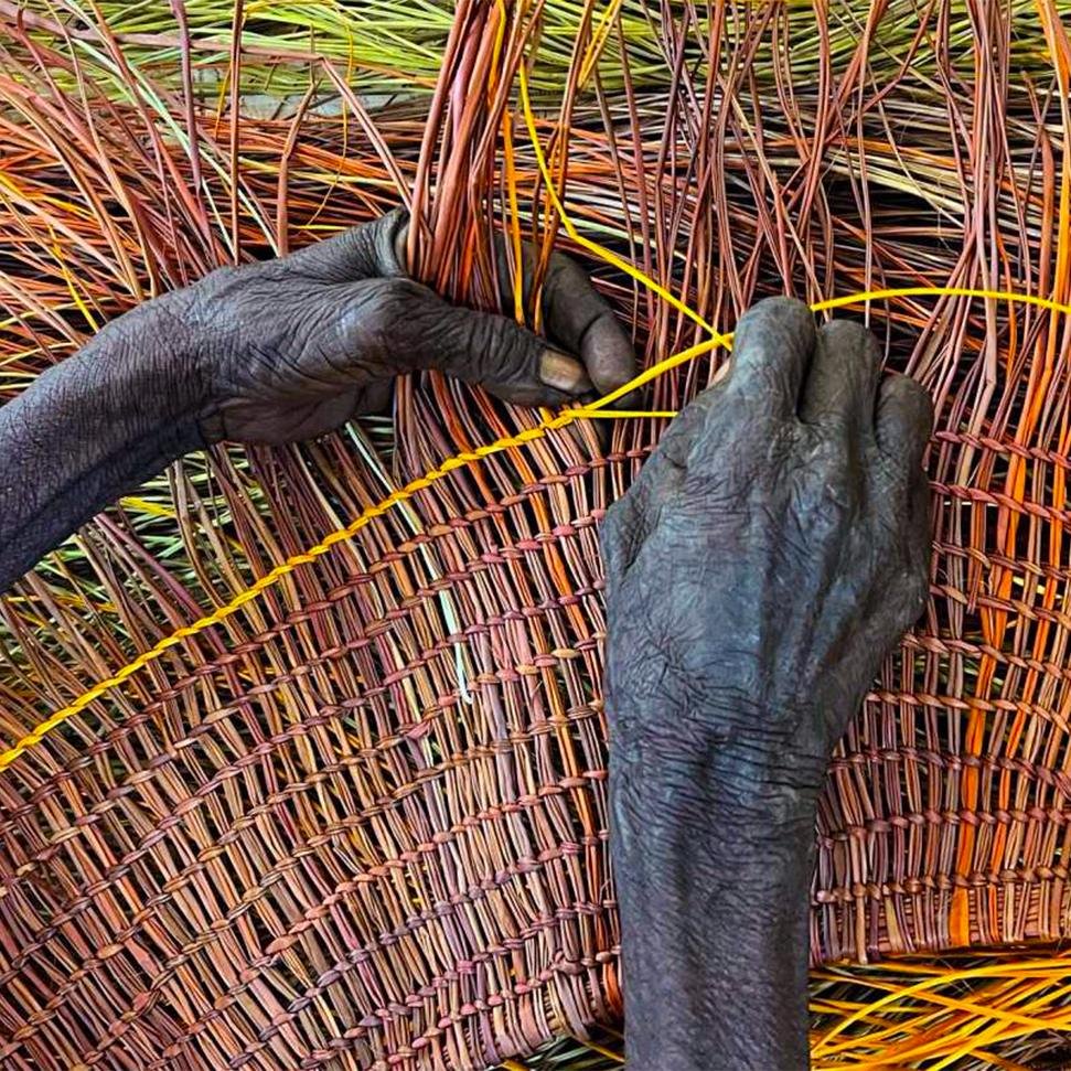 &quot;Let&rsquo;s collaborate together, care for each other and work to build up Bula&rsquo;bula making string bags, paintings, didjeridu, hollow logs and all the other things that we do.
These things are not just for us elders; we are also here to g