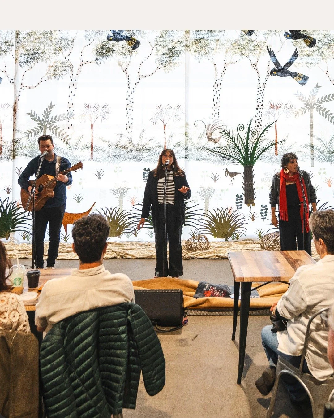 Live performances and shared experiences 🎤

The National Indigenous Art Fair 2026 will have a vibrant program of live performance, cultural experiences and creative workshops, bringing together three days of culture and connection at The Cutaway, Ba