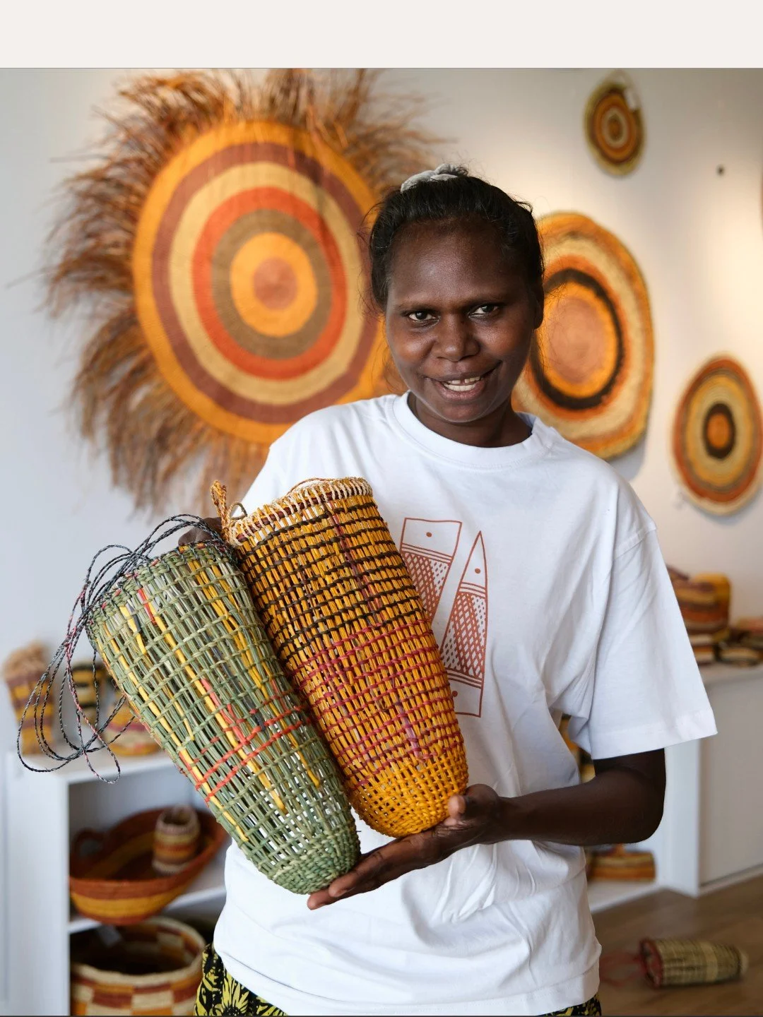 Gapuwiyak Culture And Arts  will be at the National Indigenous Art Fair 2026  returning to The Cutaway, Barangaroo, 3&ndash;5 July ❤️🎨👣 

Image | Artist: Gioia Johnson

Gapuwiyak Culture and Arts is a community-owned and Indigenous-governed art cen
