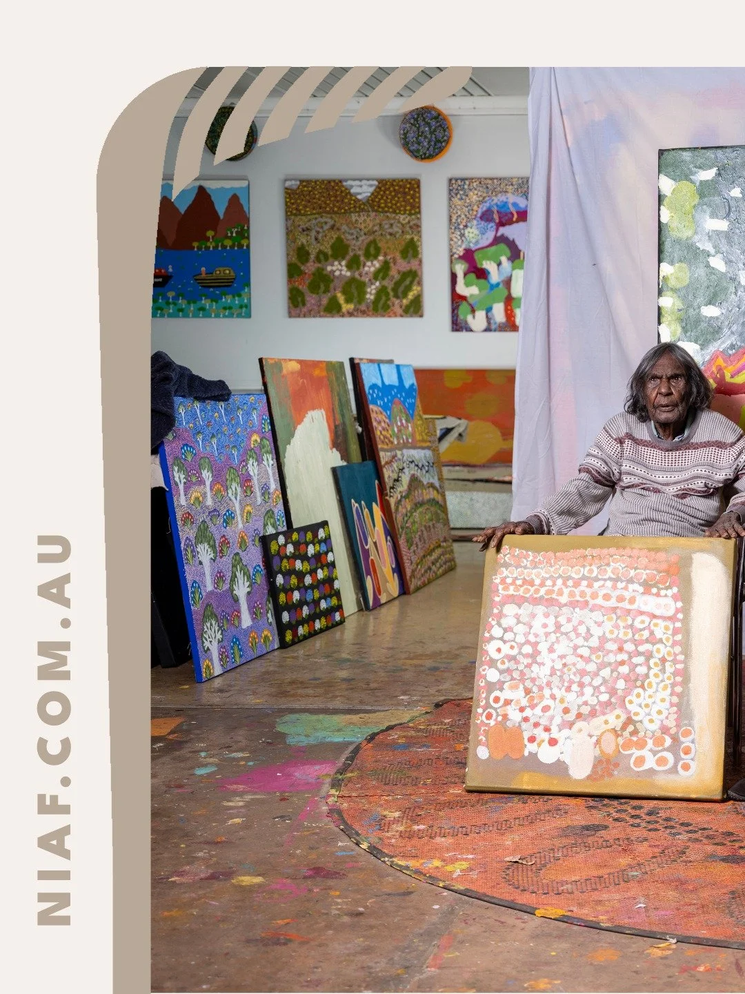 Barkly Regional Arts will be at the National Indigenous Art Fair 2026  returning to The Cutaway, Barangaroo, 3&ndash;5 July ❤️🎨👣 

Image: Rita Beasley, Topsy Beasley, Jessie Peterson 
Photo credit Grant Ellmers

Located in Tennant Creek, in the hea