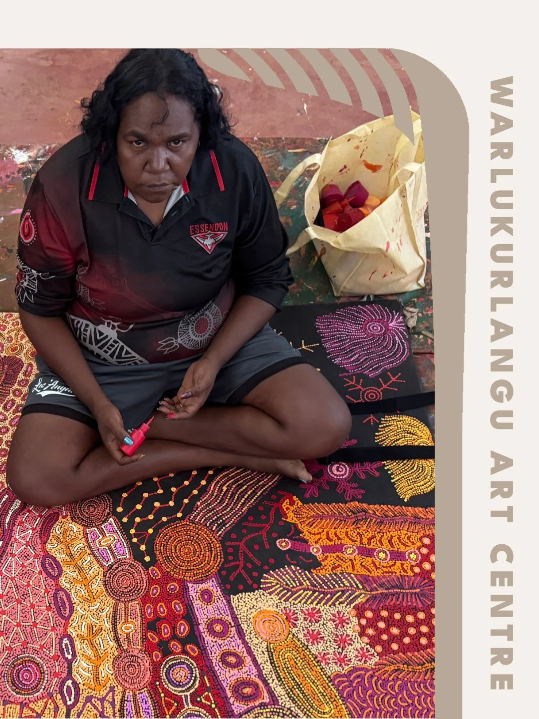 Warlukurlangu Artists will be at the National Indigenous Art Fair 2026  returning to The Cutaway, Barangaroo, 3&ndash;5 July ❤️🎨👣 

Image: Cecilia Alfonso

Warlukurlangu Artists is one of the oldest and most successful Aboriginal-owned art centres 
