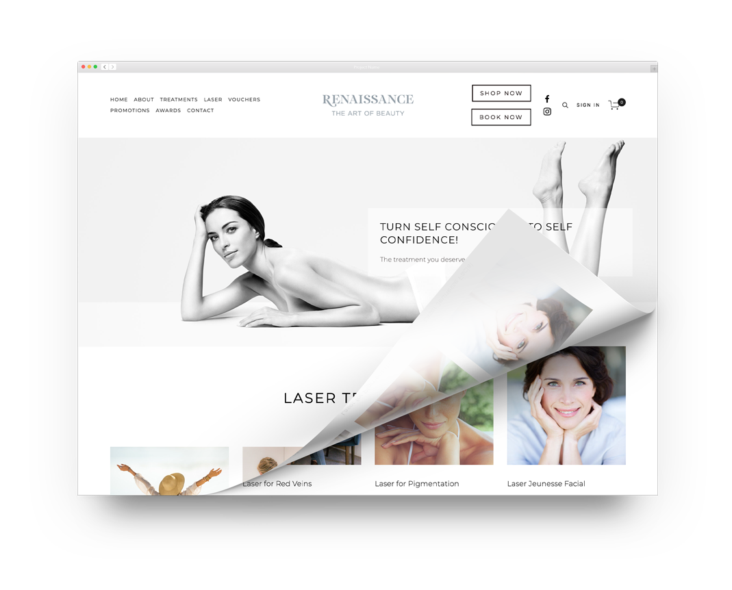 Custom Squarespace website design for Christchurch Beauty Therapy