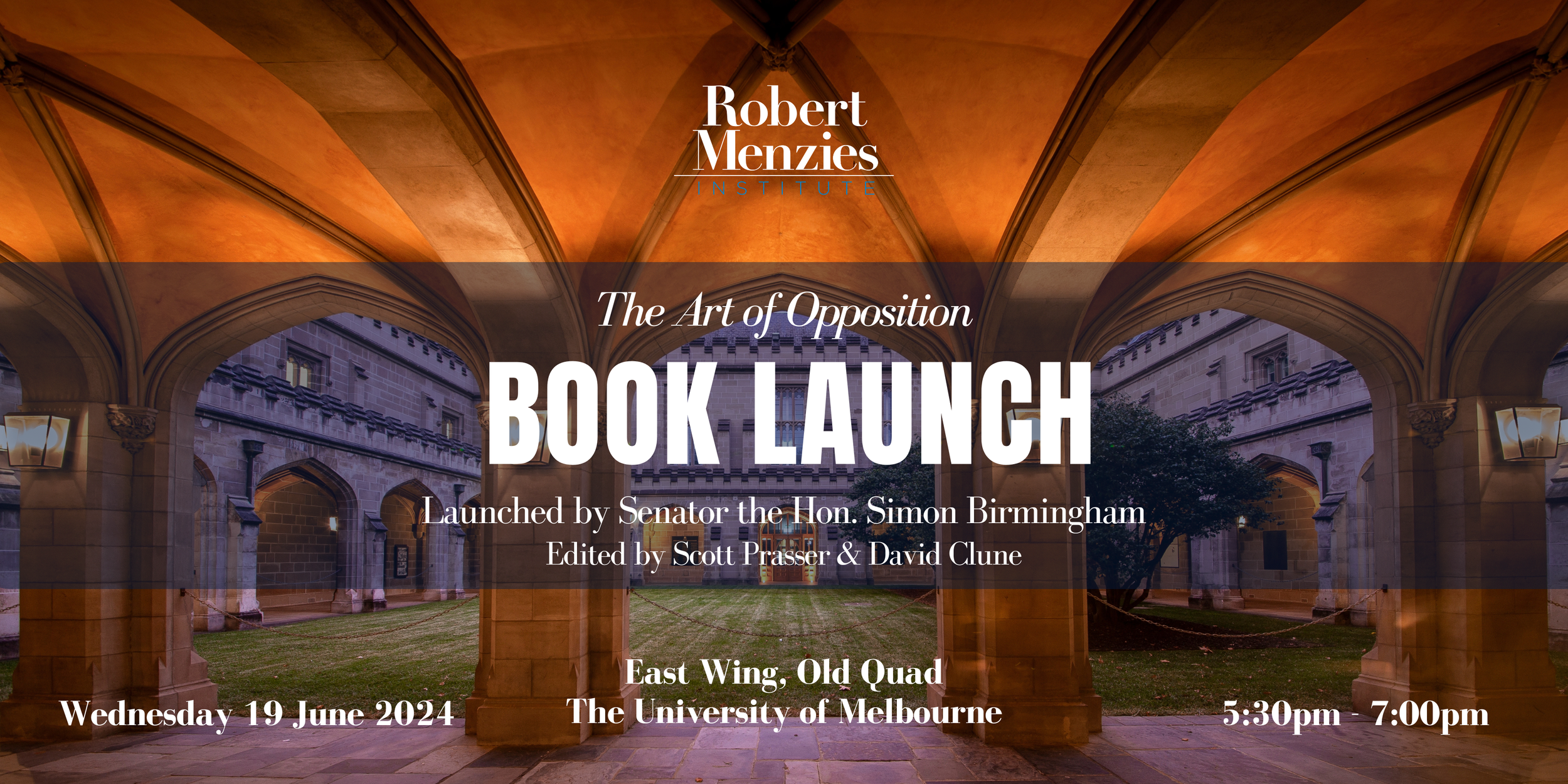 Book Launch ‘The Art of Opposition’ edited by Scott Prasser and David Clune