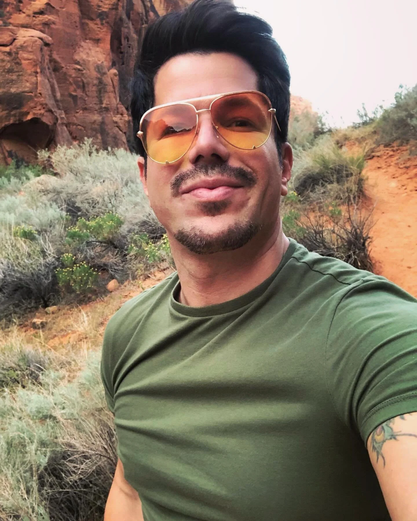 Missin&rsquo; those #RedRocks and this hair. Should I grow it out again? 🤔