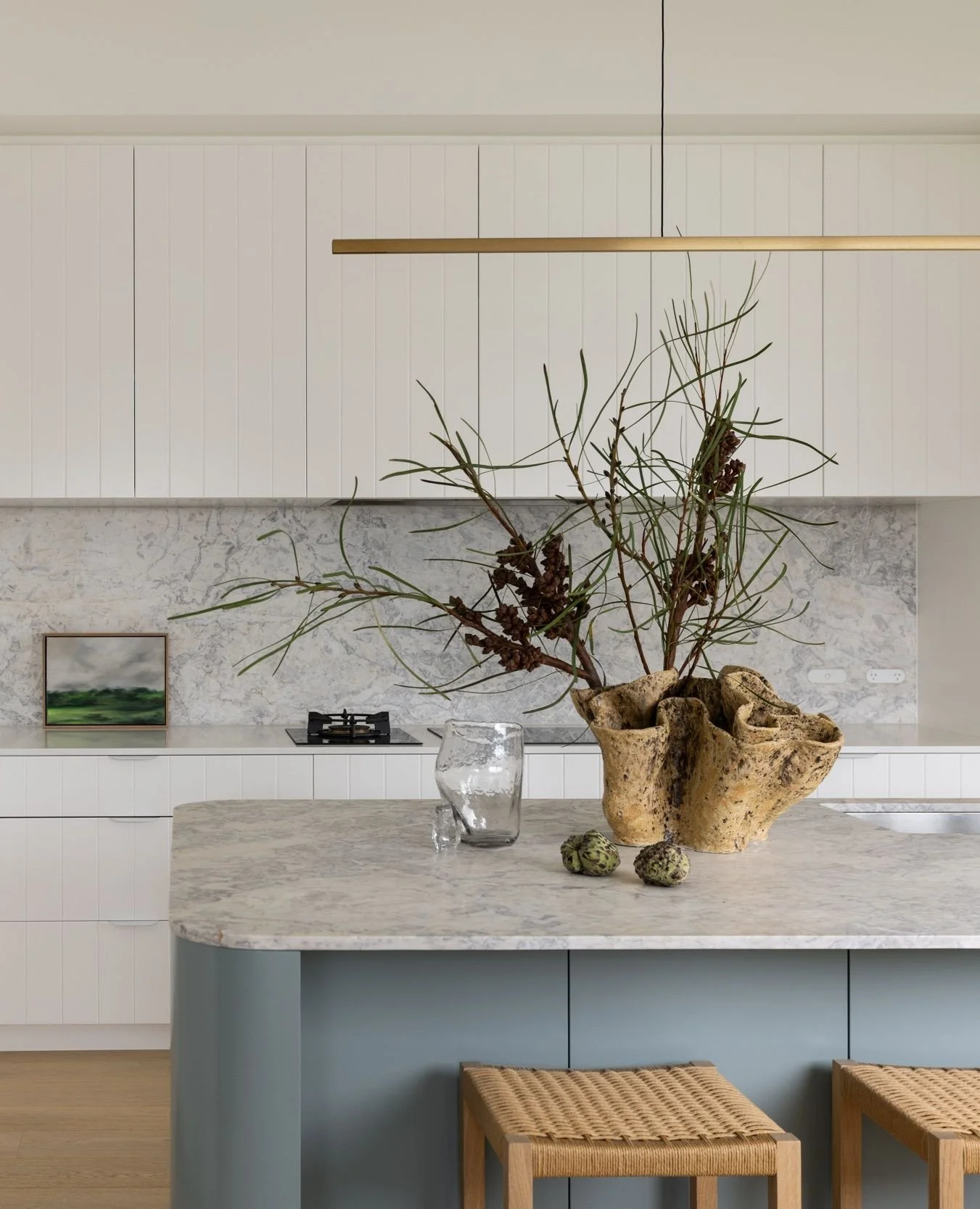 Summer holiday ready.....⁠
⁠
At our North Avoca Beach House, function was the starting point. Generous prep space, beautiful finishes and a layout that supports catering for a large family.⁠
⁠
The relaxed coastal aesthetic comes from a restrained pal