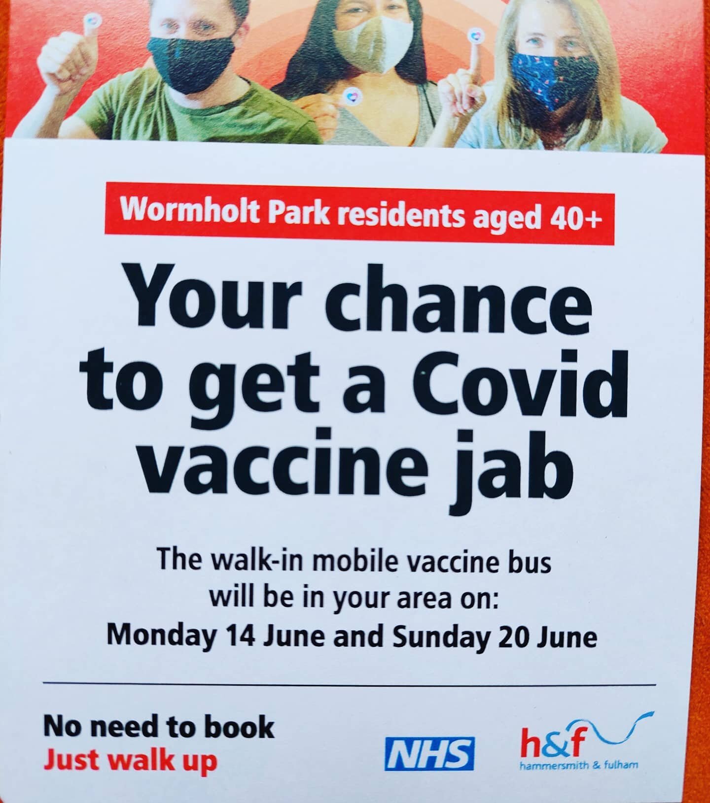 Mobilevaccine bus willbe in Wormholt Park this Sunday
#nhs #stopcovid #w12 #whitecity #wormholtpark
