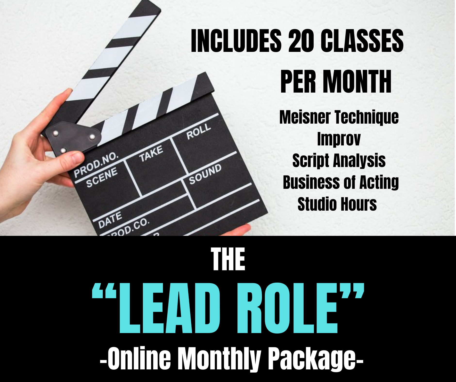 The "LEAD ROLE" Online Monthly Package (Choose Your Option At Checkout