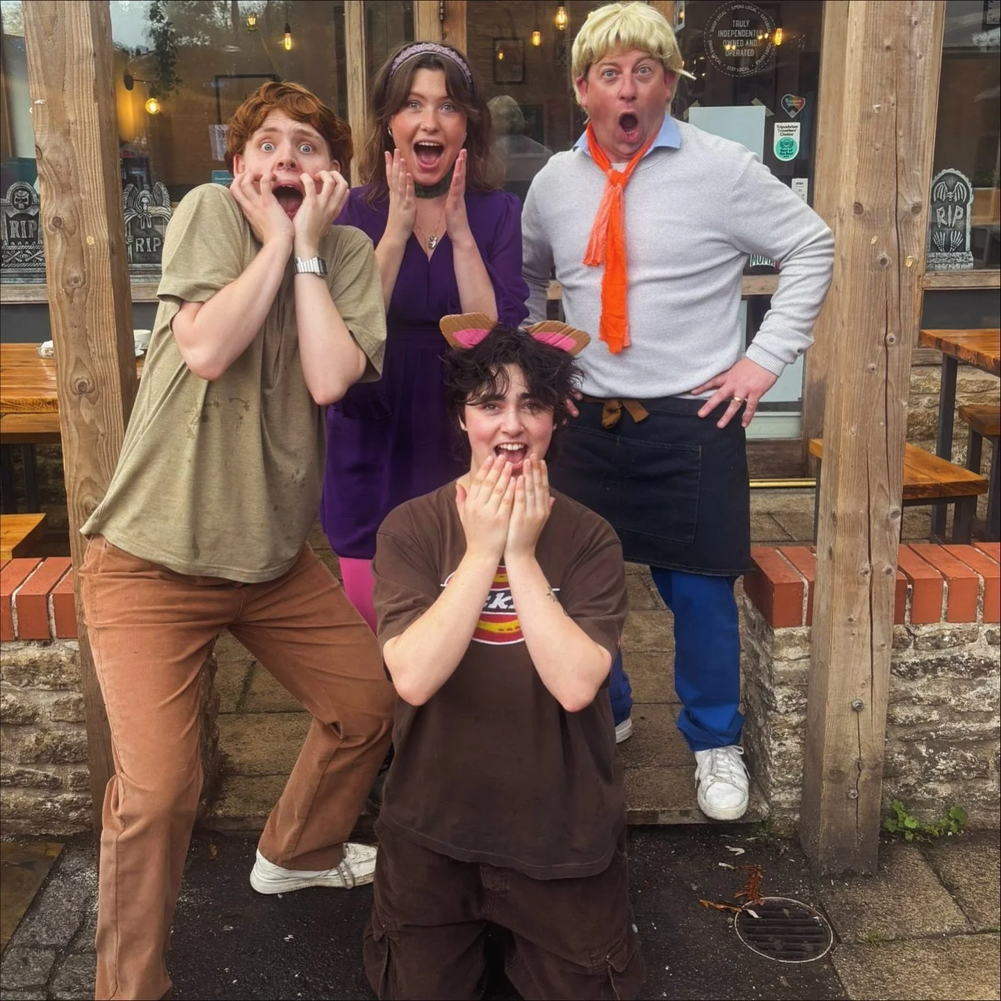 NEW CAFE β SAME DRESS UP FANATICS πΎ
Happy Halloween from our Scooby Dooby Crew ππ»