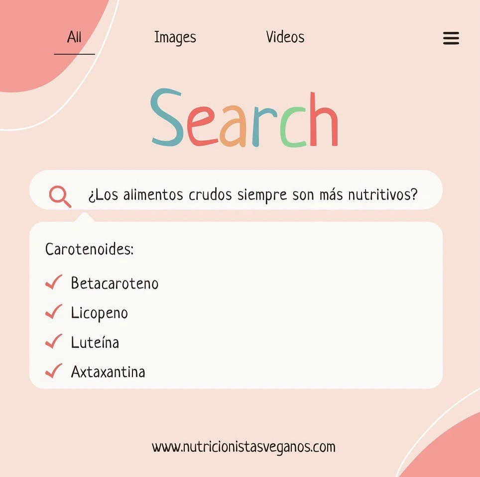 ¿Los alimentos crudos son siempre más nutritivos?