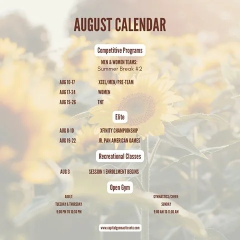 ☀️HAPPY AUGUST!☀️
