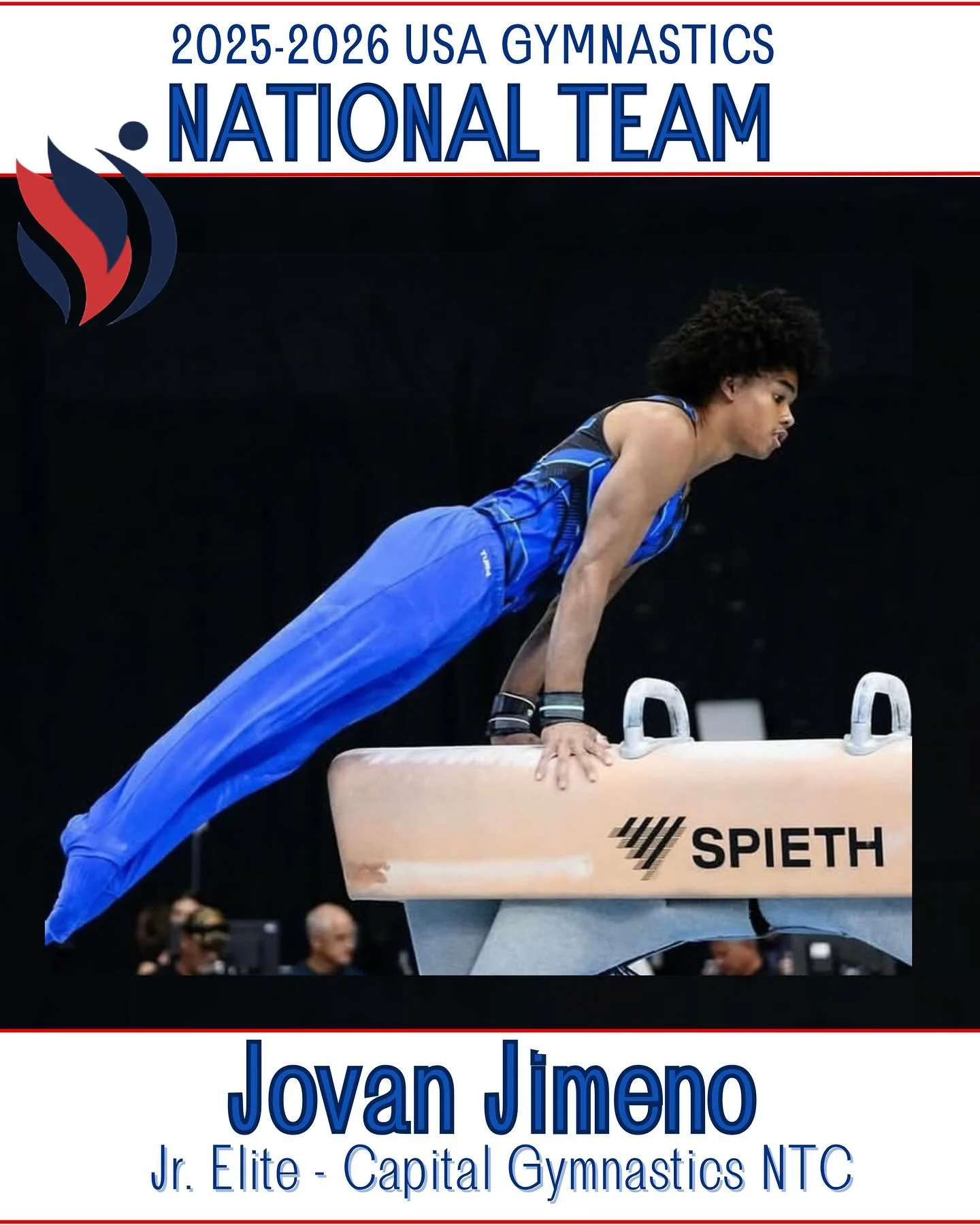 🇺🇸After his amazing finish at the Xfinity US Gymnastics Championships, Jovan has been named to the USAG Men&rsquo;s Jr. Elite National Team! CONGRATULATIONS JOVAN!
