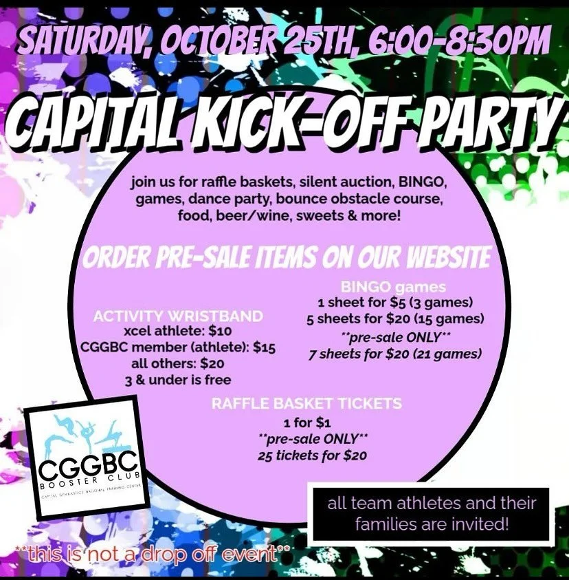🎉THIS SATURDAY! CGGBC KICK-OFF PARTY!! - Pre-Sales end TOMORROW! Scan Now to purchase!