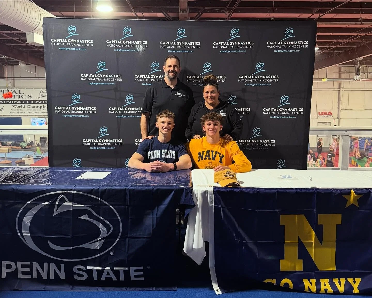 Two paths. One proud program.
Huge congratulations to our two Capital men as they take the next step in their journey! Gavin will be continuing his academic and gymnastics career with the United States Navy, and Jackson pursuing academics and gymnast