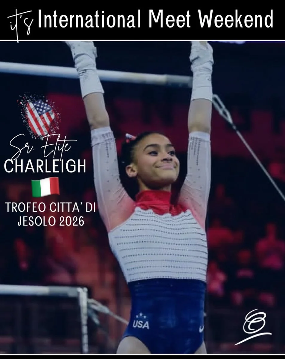🇺🇸GOOD LUCK to our Sr. Elite, Charleigh and Team USA!!! #CapitalStrong #Jesolo2026