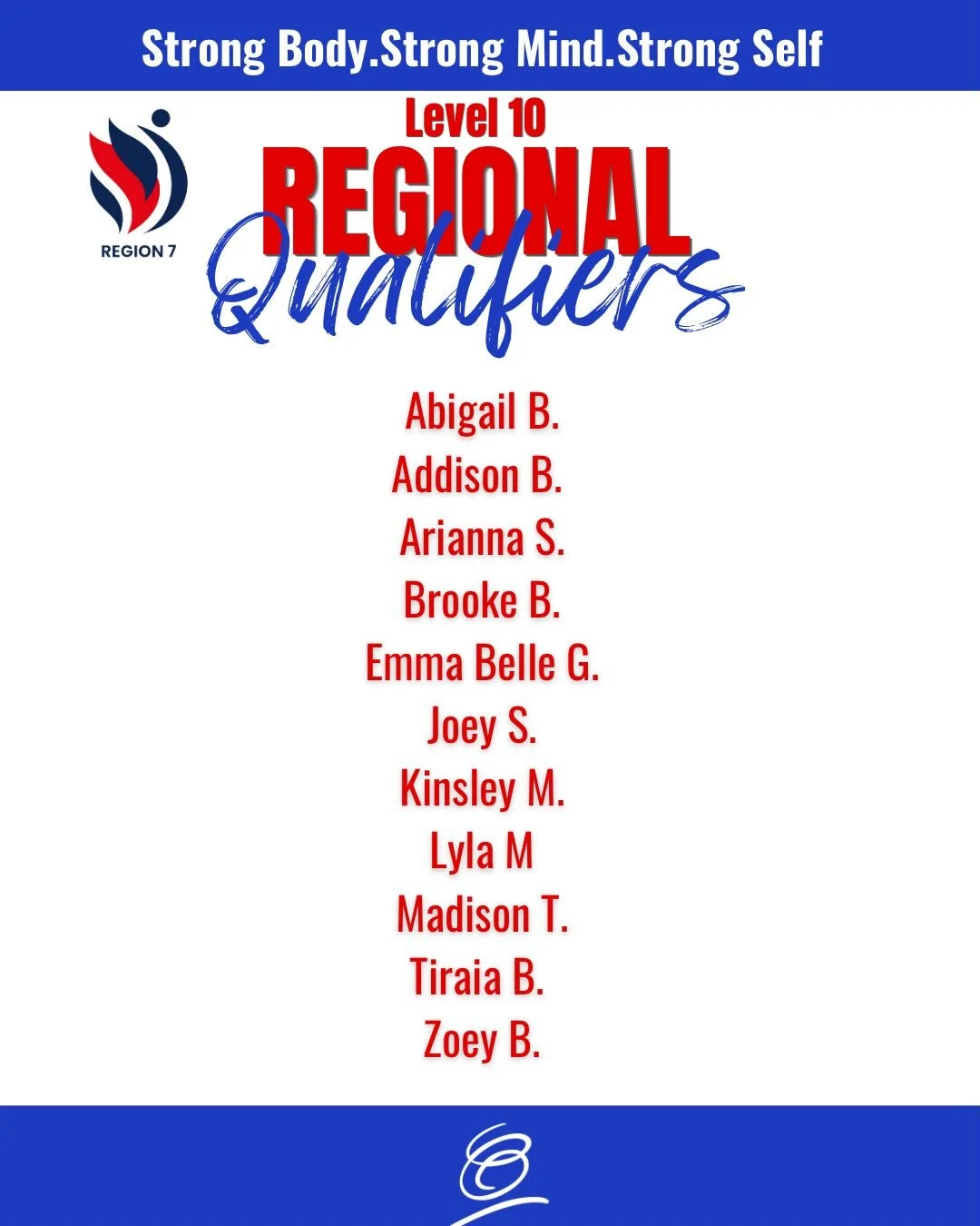 ✨CONGRATULATIONS to our Level 10 Regional Qualifiers on an Amazing Meet!! WE ARE PROUD OF YOU!🎉🔥 #CapitalStrong