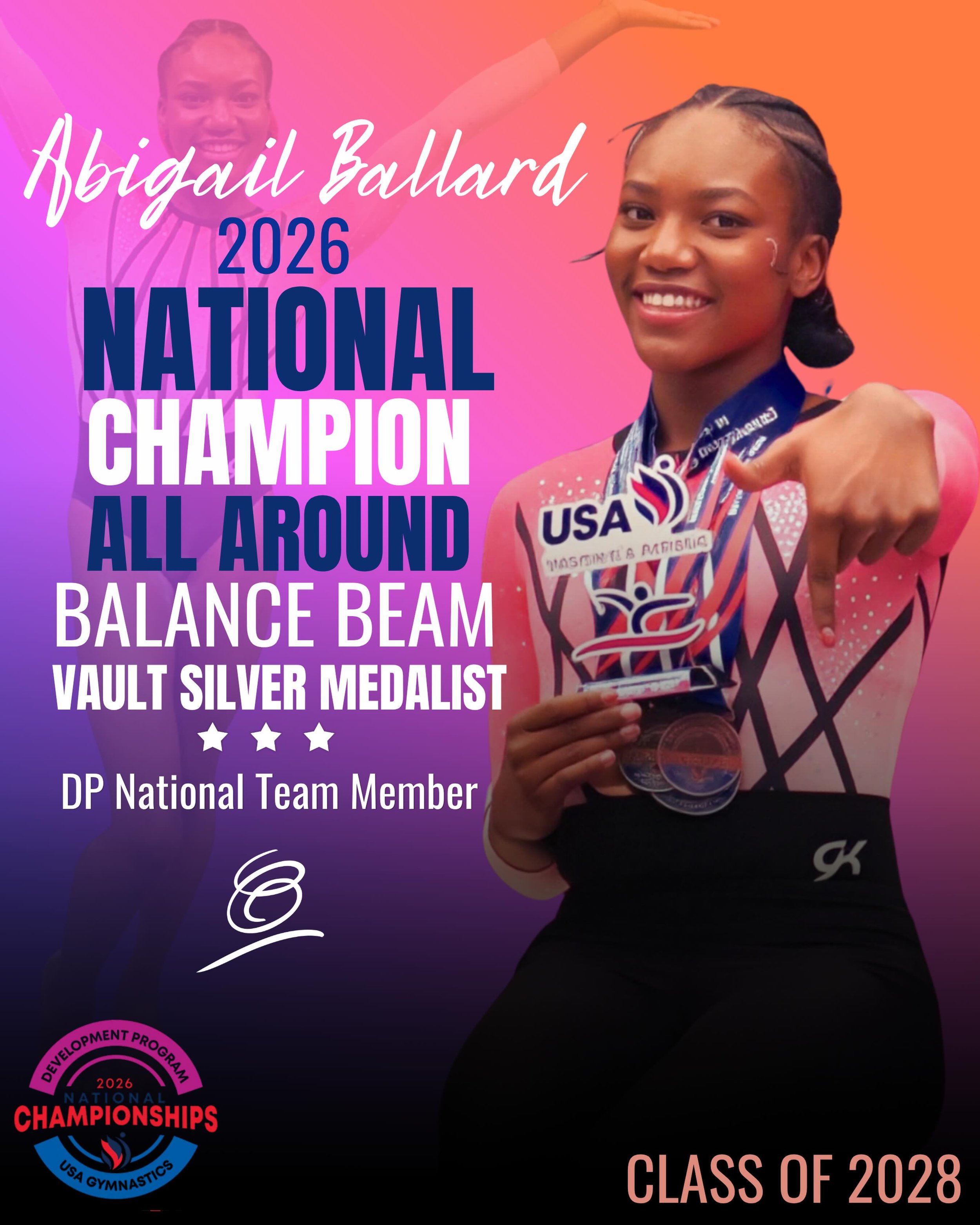 NATIONAL CHAMPION 🇺🇸 Abigail Ballard

What an incredible moment and what an incredible athlete.

The work, discipline, resilience, and belief it took to get here cannot be explained in one post. Day after day, Abigail continues to show what consist