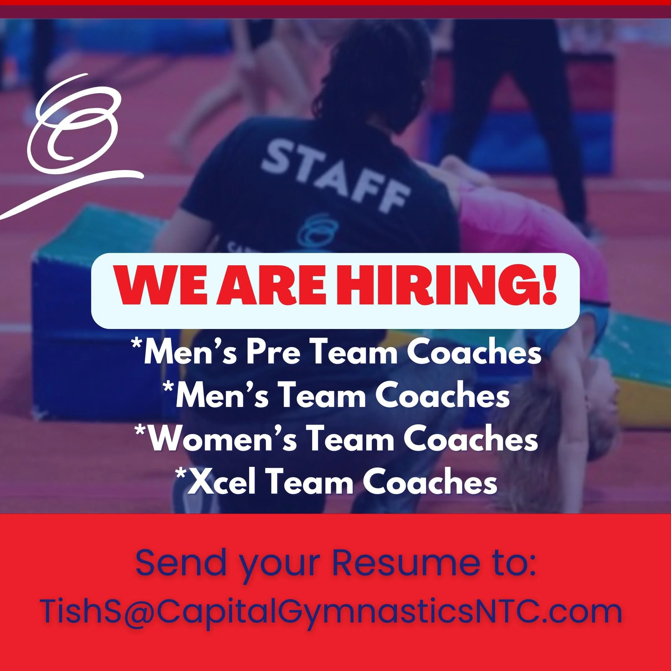 🚨 We&rsquo;re Hiring! 🚨

Capital Gymnastics NTC is looking for passionate and dedicated coaches to join our team!

📌 Positions Available:
&bull; Men&rsquo;s Pre-Team &amp; Team Coaches
&bull; Women&rsquo;s Team Coaches
&bull; Xcel Coaches

If you 