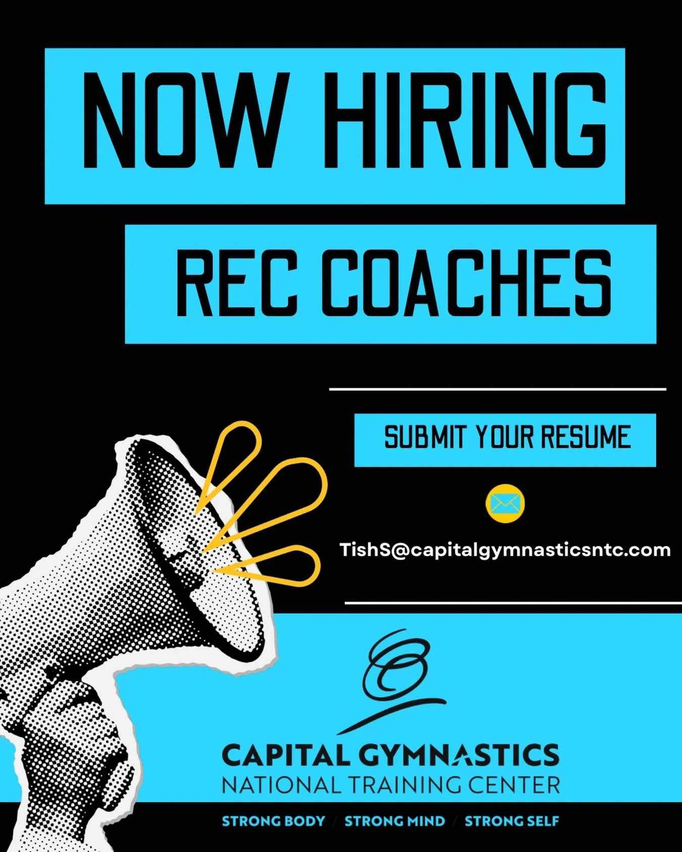 🤸&zwj;♀️✨ NOW HIRING! ✨🤸&zwj;♂️
COACHES, WE WANT YOU! 📣🔥

Do you live for cartwheels, skills, stunts &amp; BIG smiles? 😍💥

We&rsquo;re looking for FUN, ENERGETIC &amp; PASSIONATE RECREATIONAL GYMNASTICS INSTRUCTORS to join our team! 💪⭐️

Our c