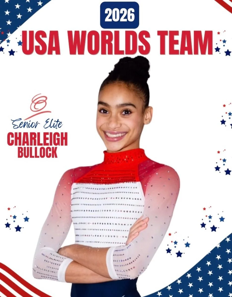 📢CONGRATULATIONS to Our SENIOR Elite CHARLEIGH for her Automatic Qualification to USA WOMEN&rsquo;s WORLDS TEAM, after her 2nd Place finish at Selection Day 1! 🥳🎊🎉 WE ARE SO PROUD OF YOU!!🔥&hearts;️⭐️ #CapitalBuilt #CapitalStrong
