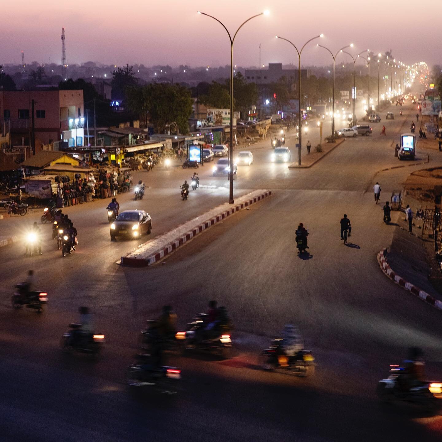 Ouagadougou traffic.