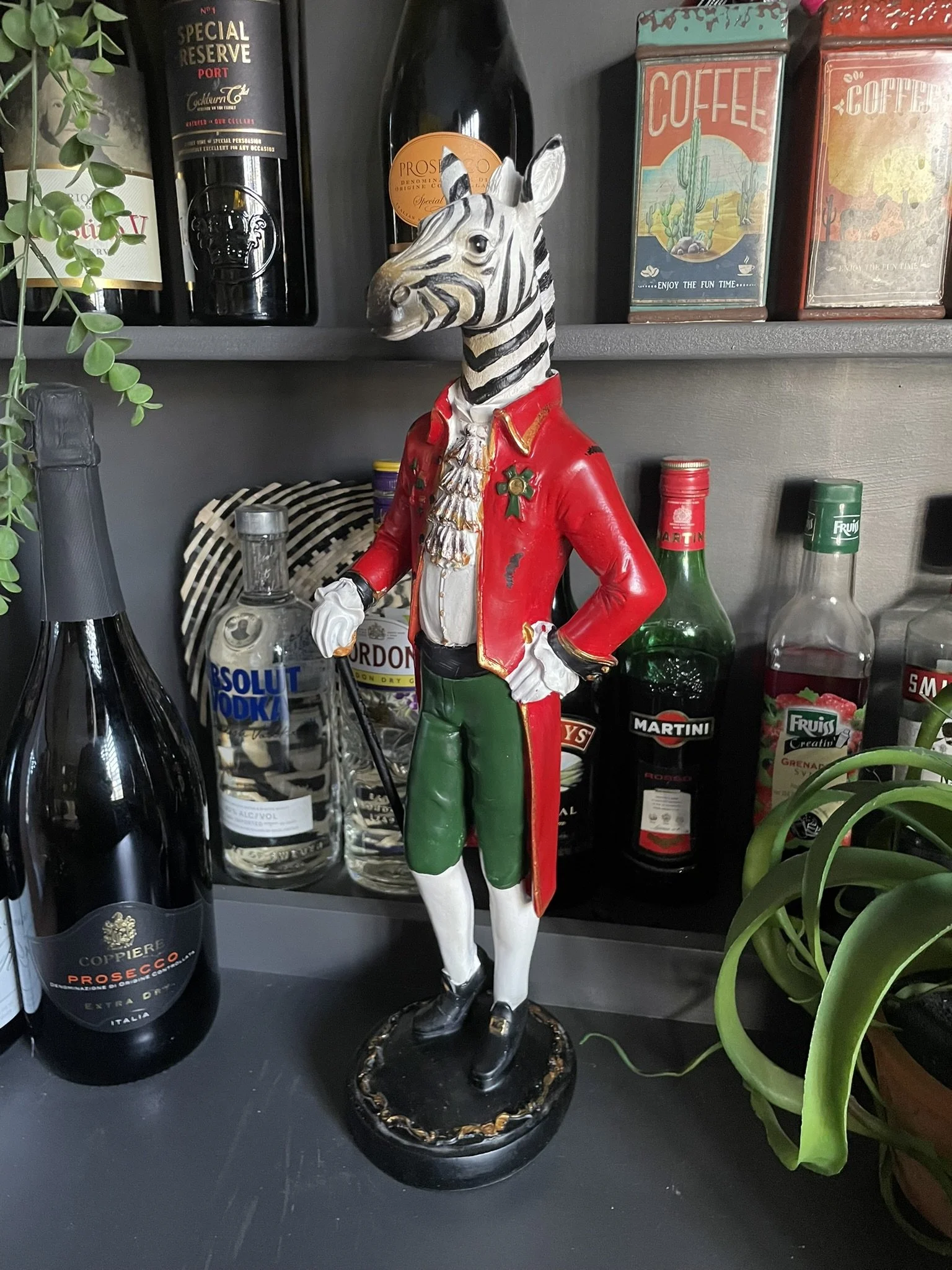 Standing Gentry Zebra Figure